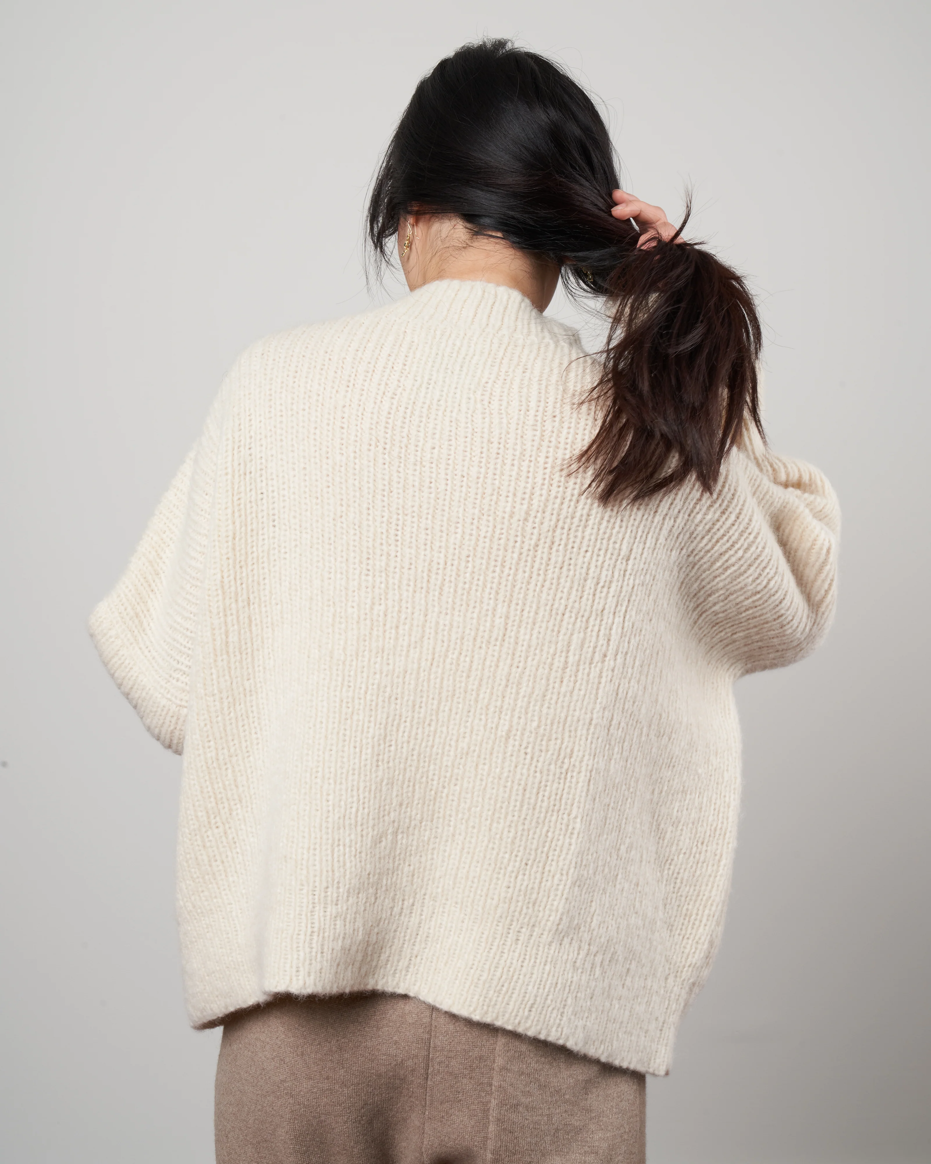 rib pocket pullover - raw white - Image 4