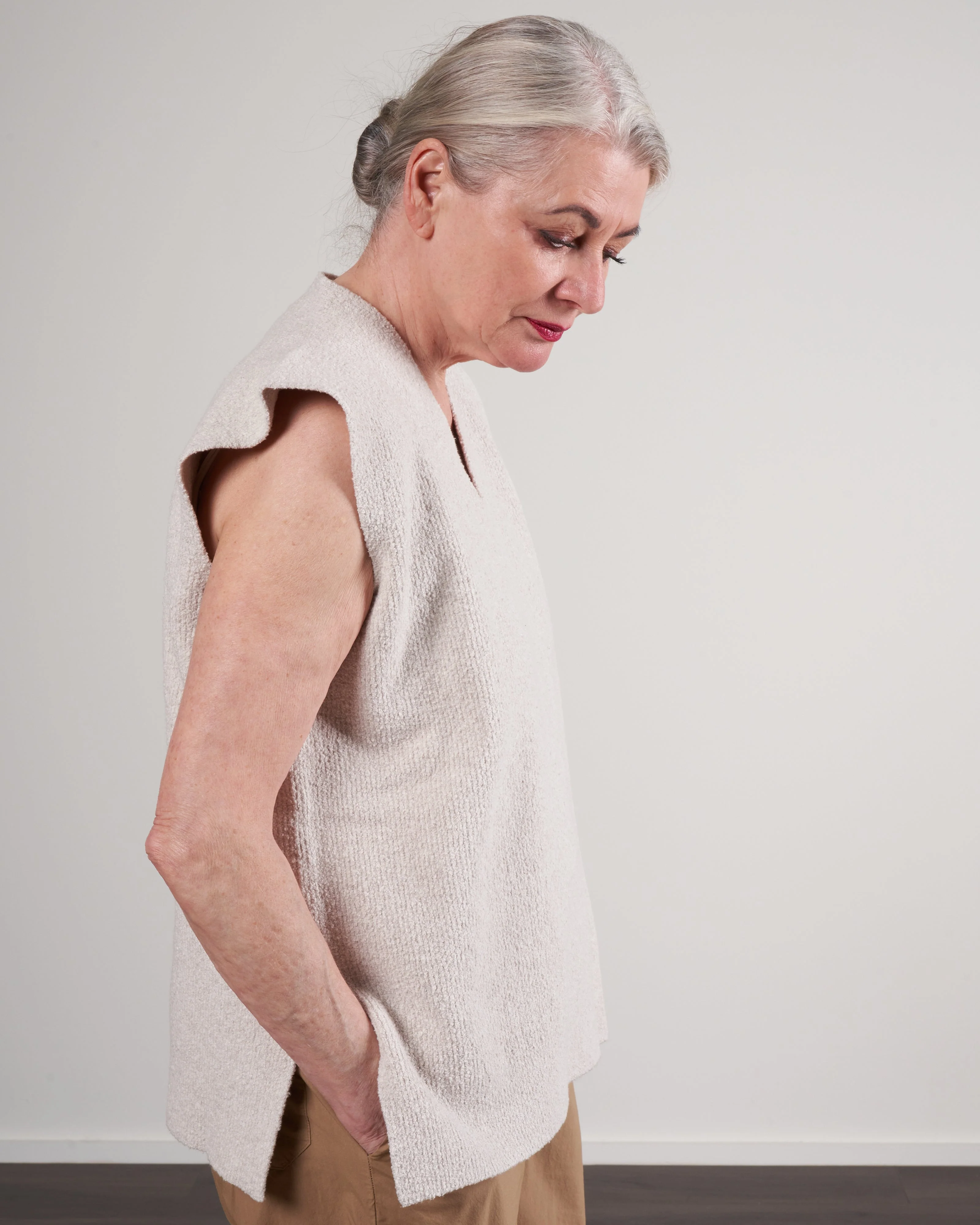 rib vest - chalk - Image 3
