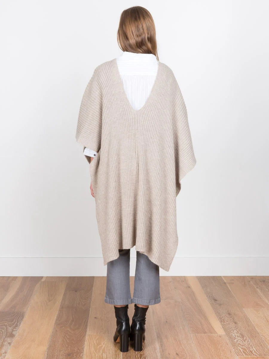slip poncho - oatmeal - Image 2