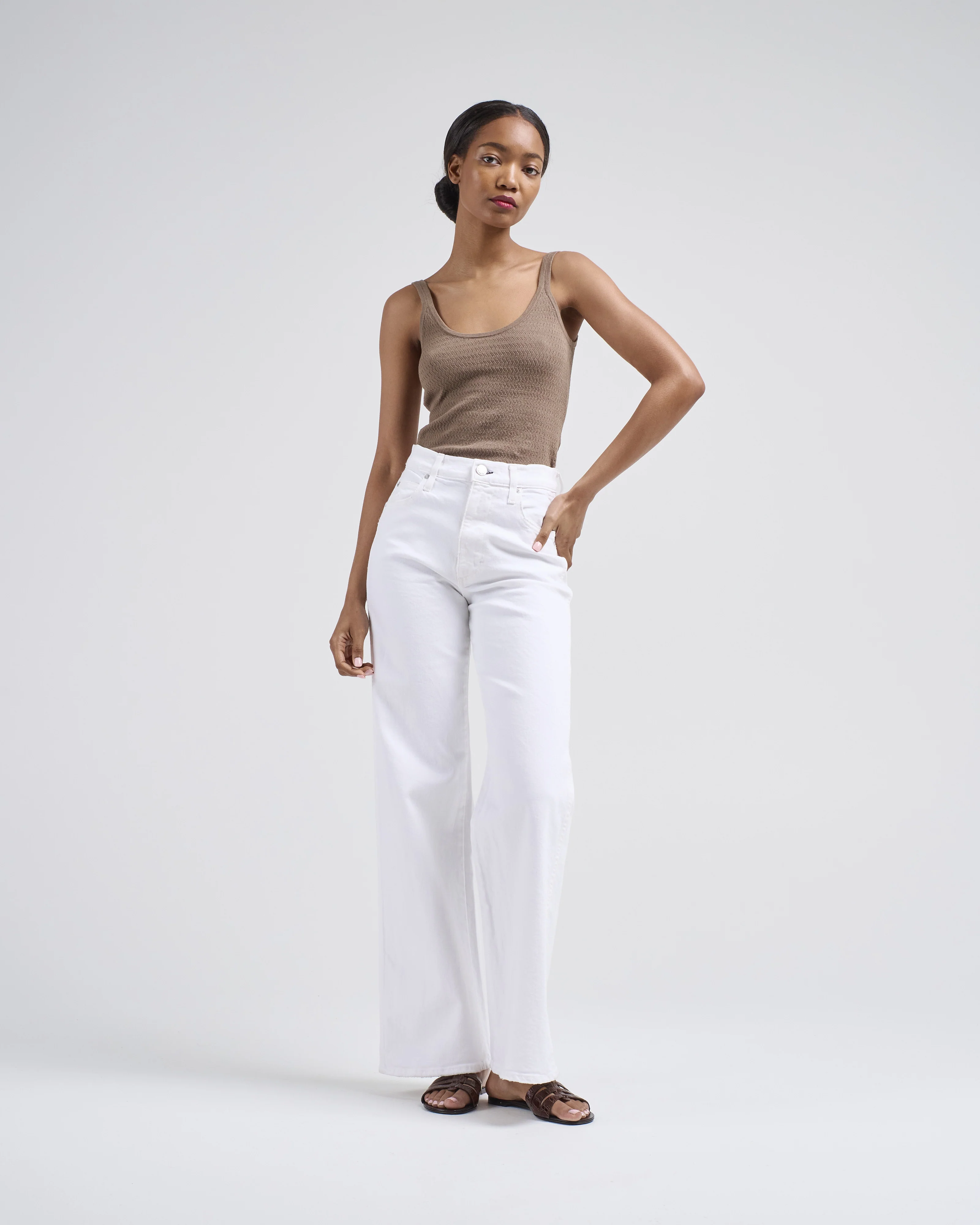 stretch pointelle camisole - Image 3