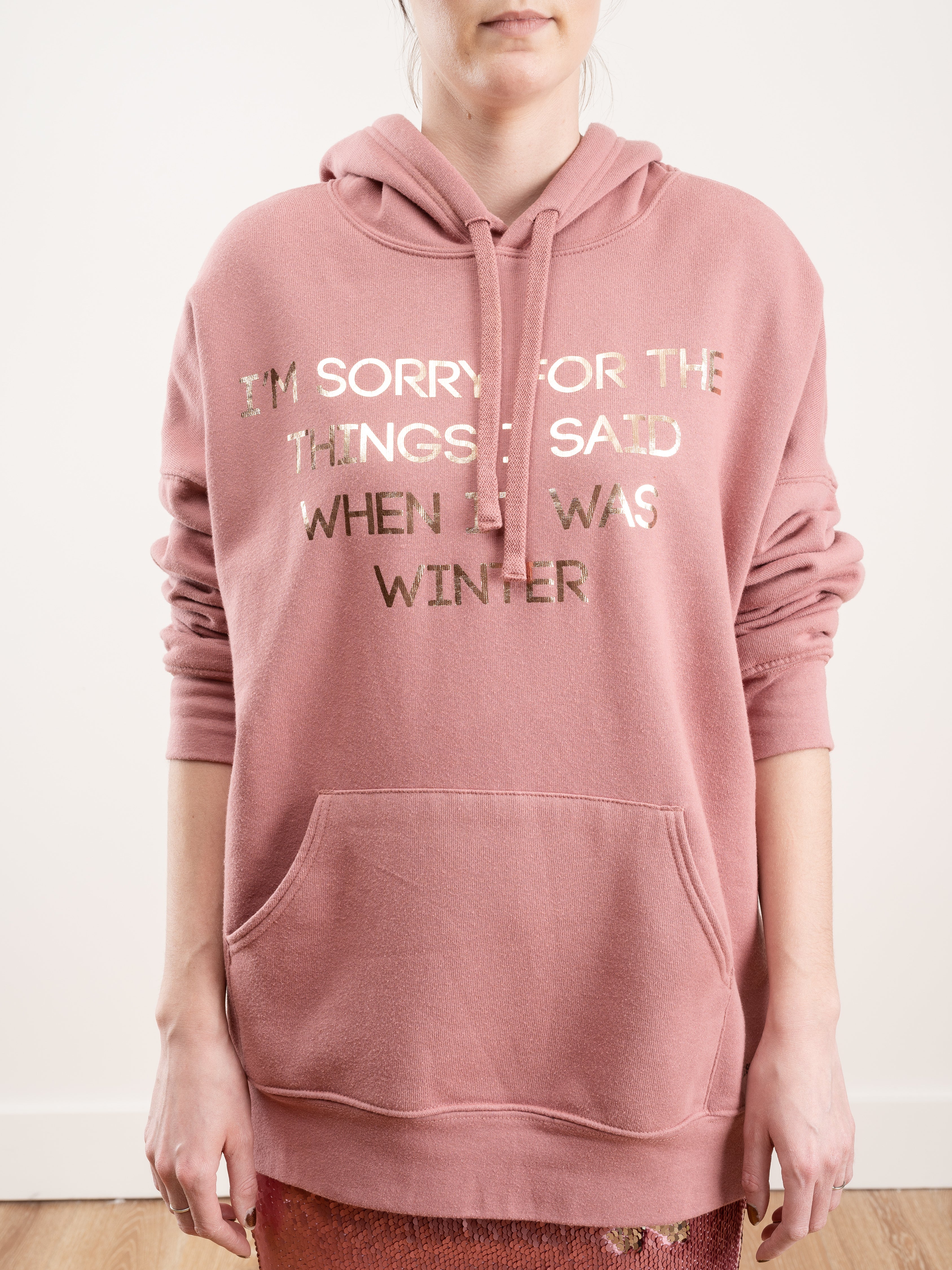 i'm sorry hoodie - mauve - Image 2