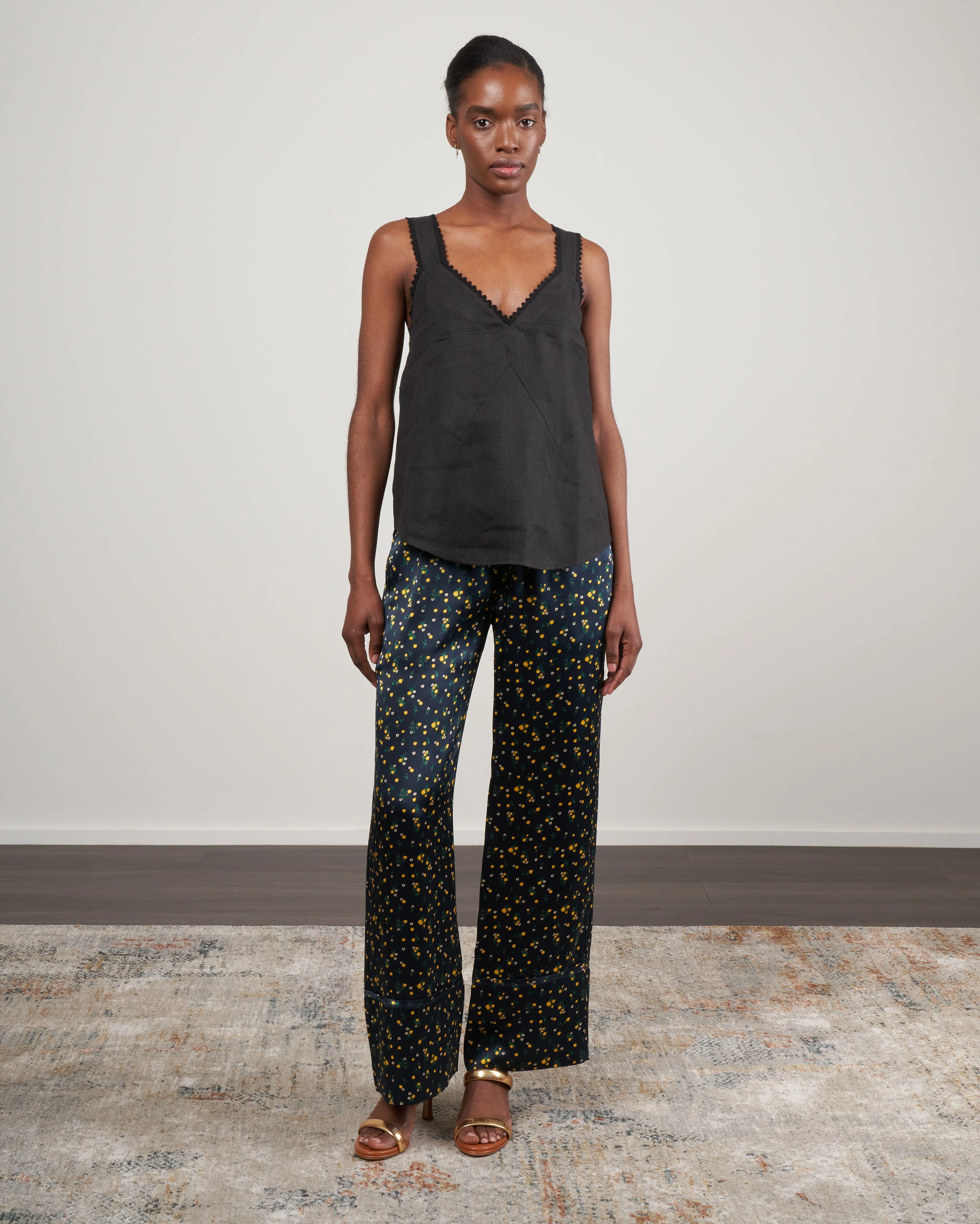 bella relaxed pant - ditsy floral - Image 2