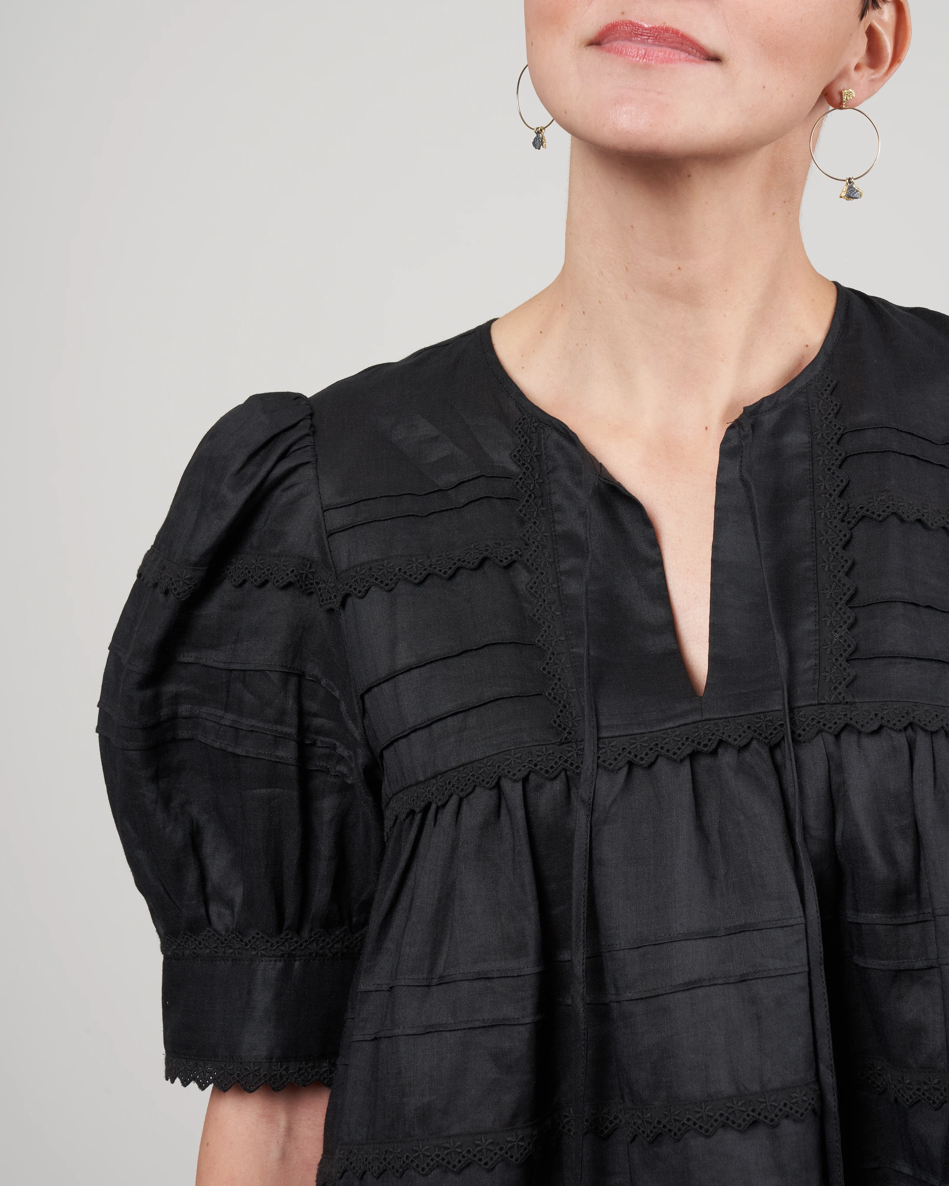 camila short sleeve top - black black - Image 5