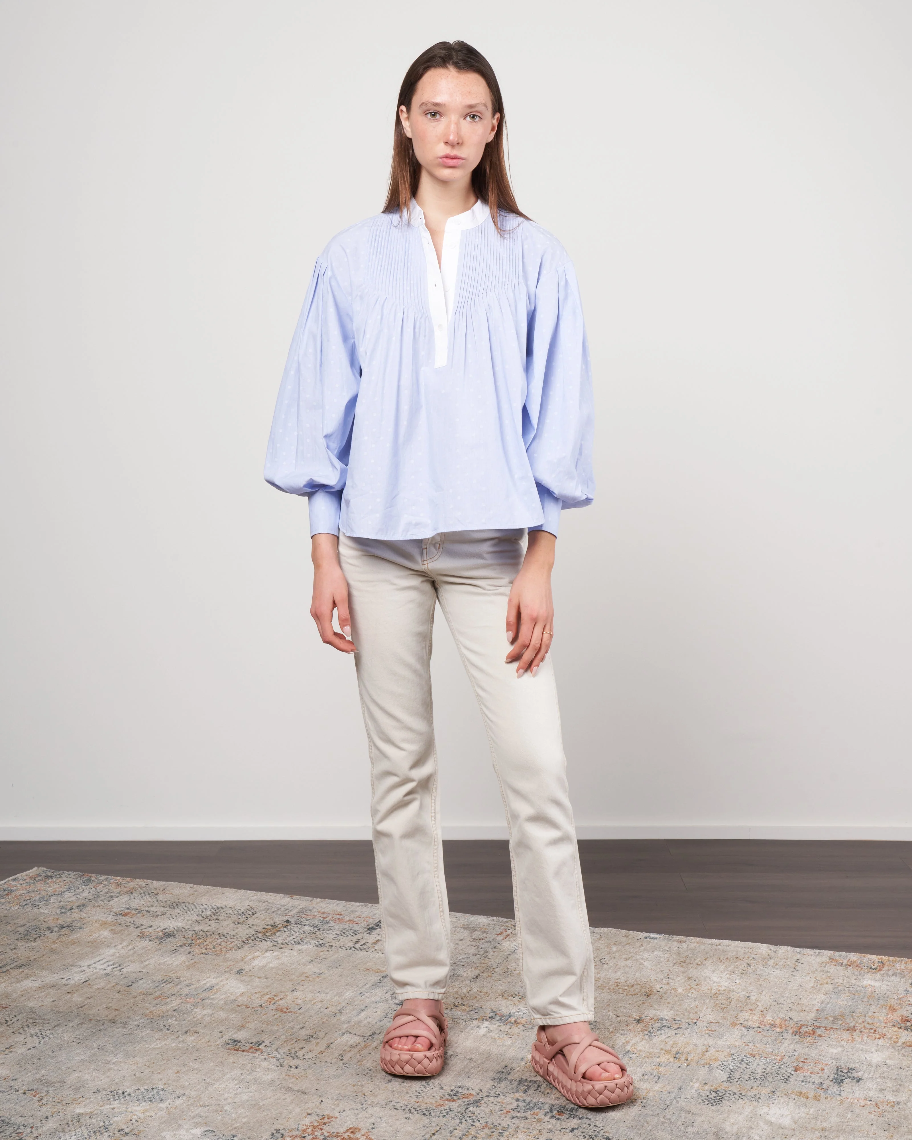 emmie blouse - sky - Image 2