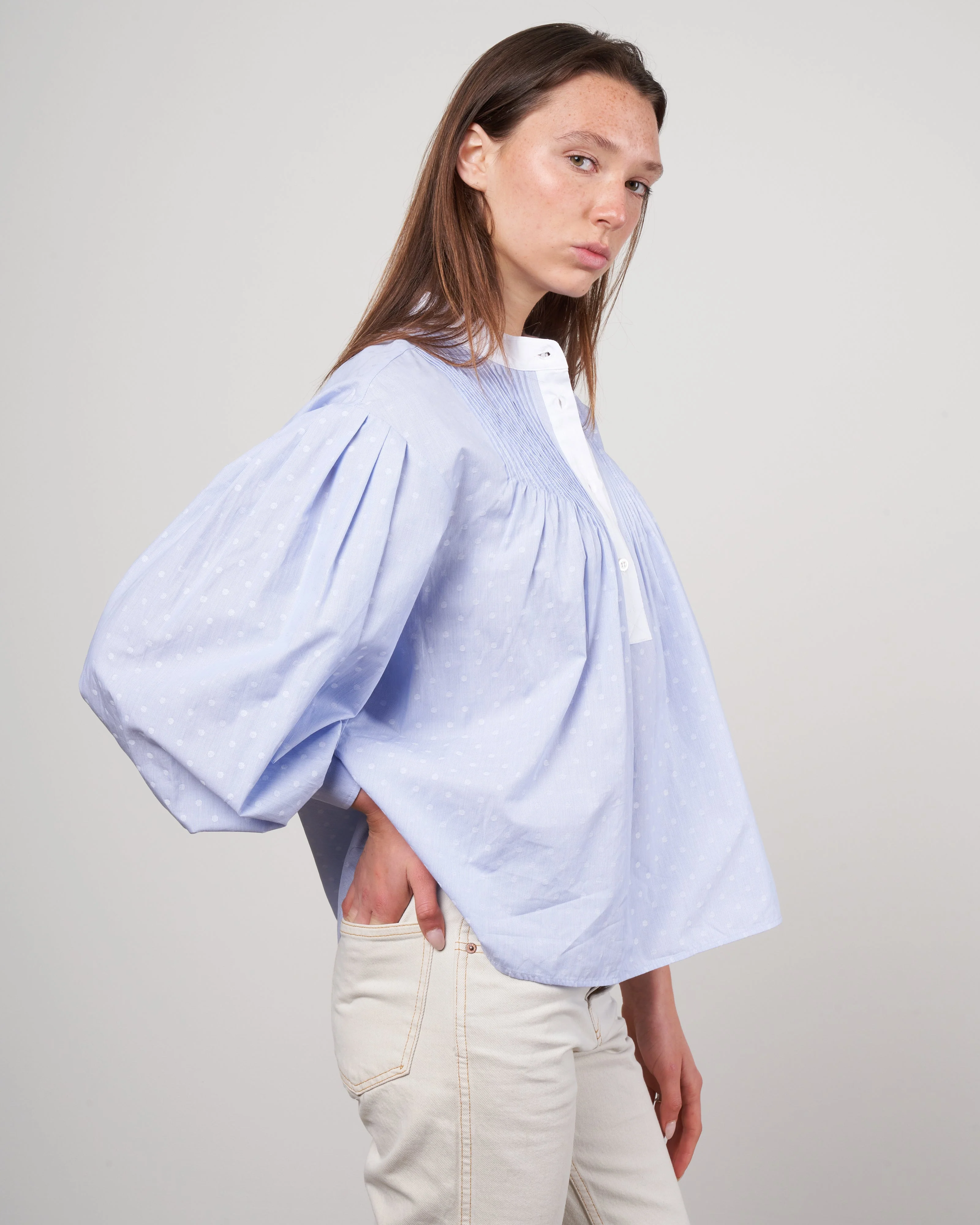 emmie blouse - sky - Image 3