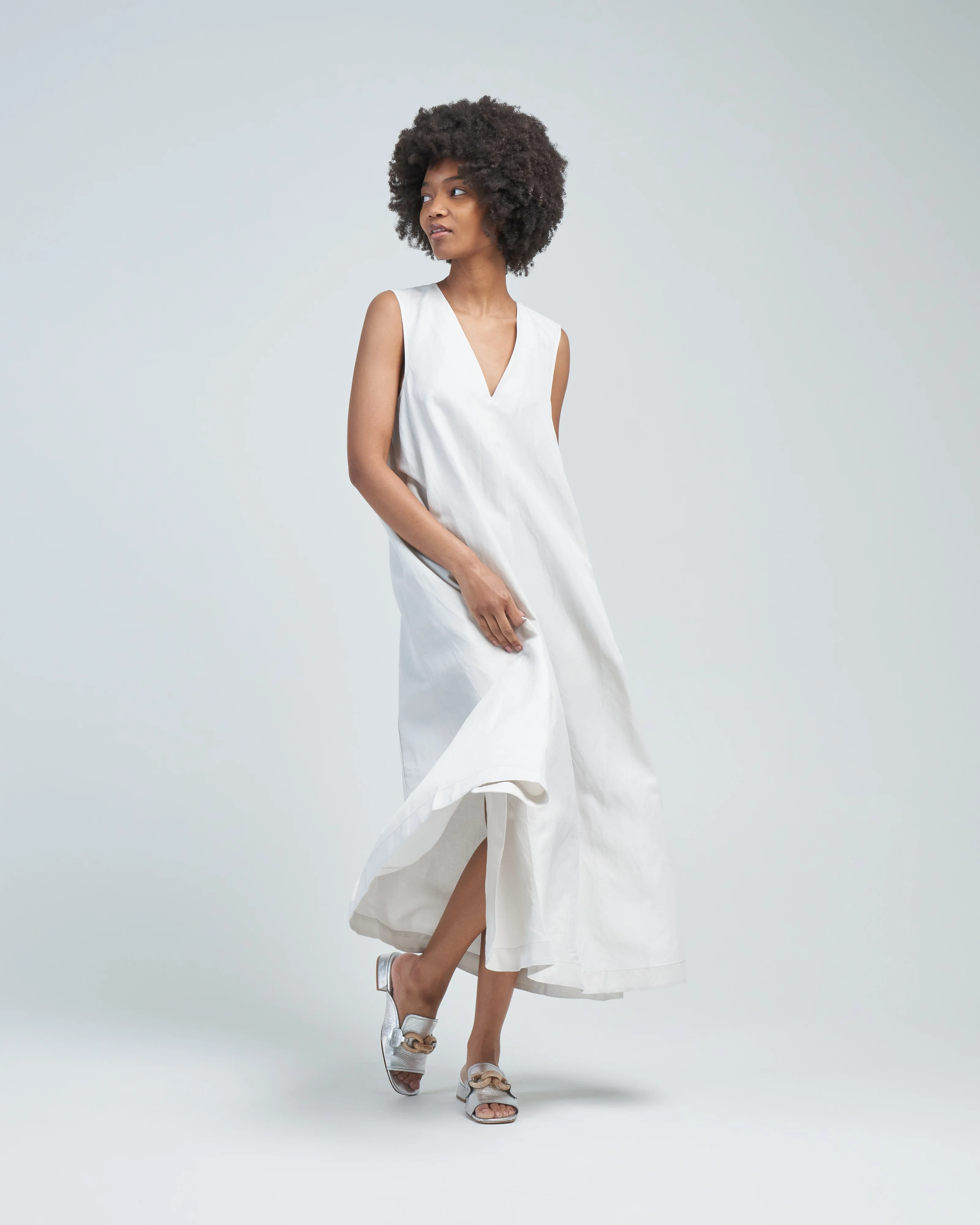 lennox v neck dress - Image 3