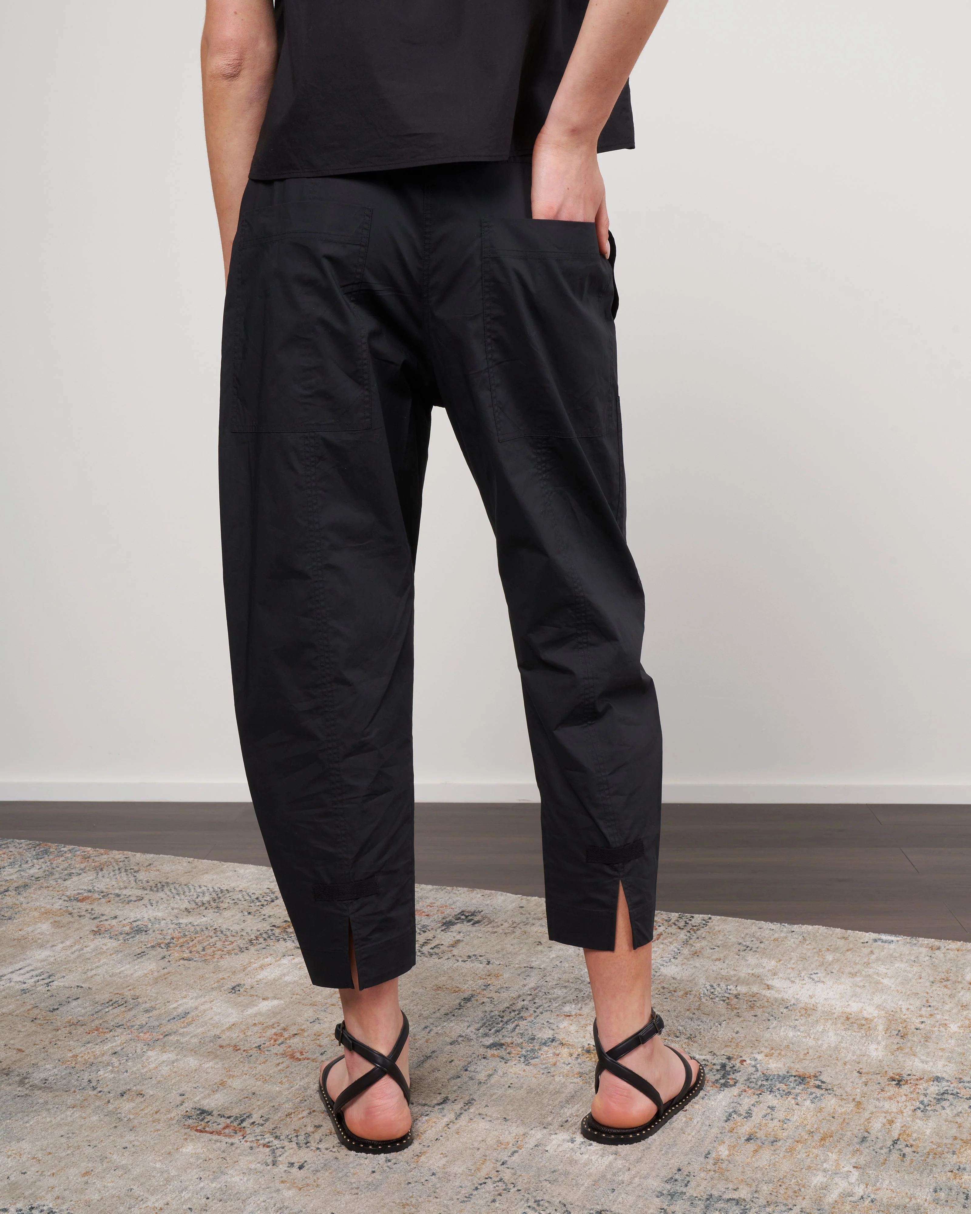 poplin pant - black - Image 4