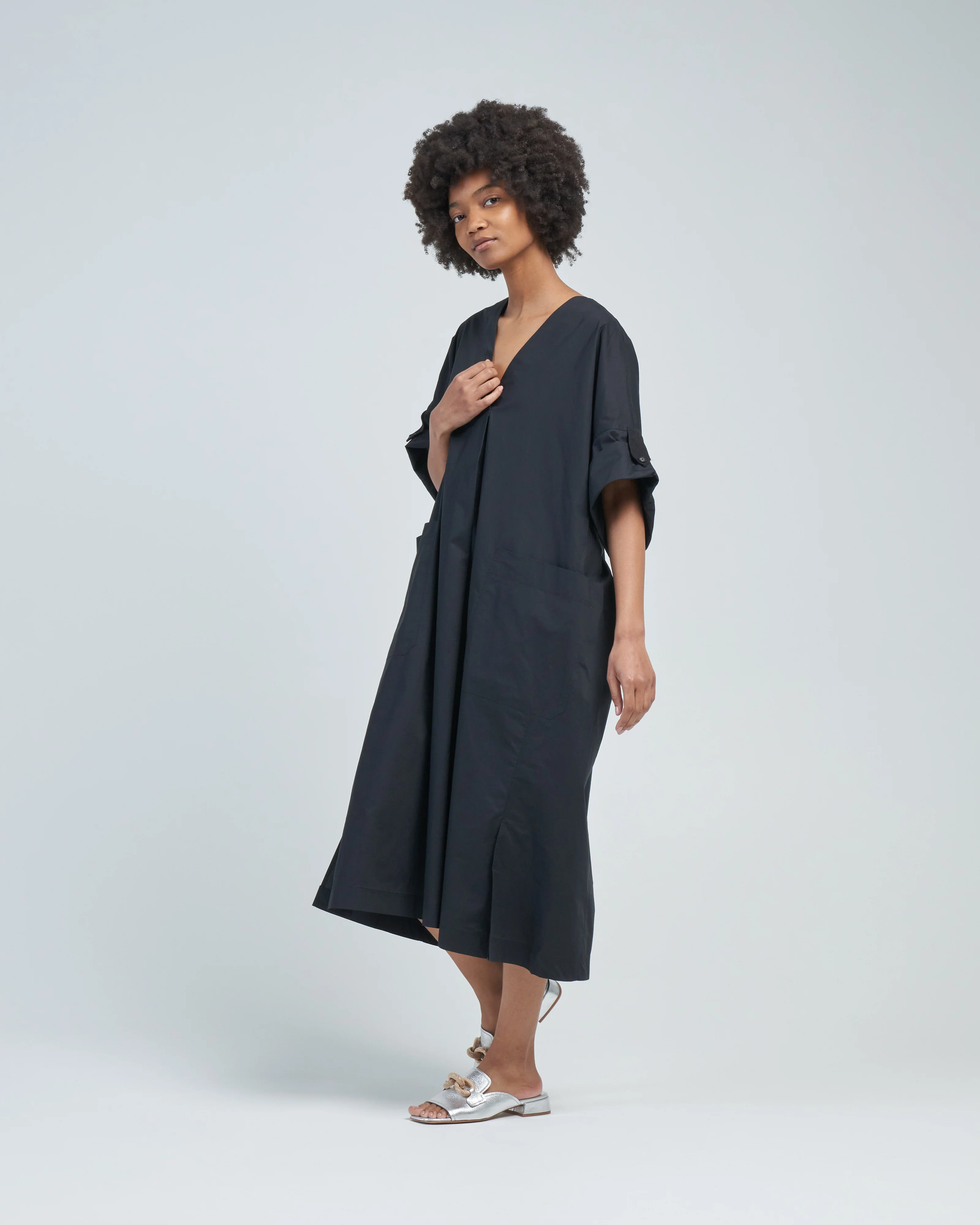 poplin oversized tee dress - Image 3