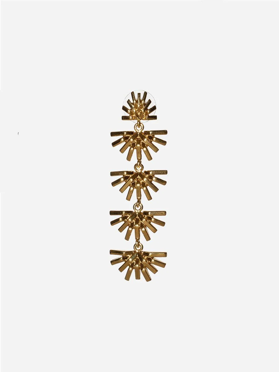 palm grass linear earrings - Image 2