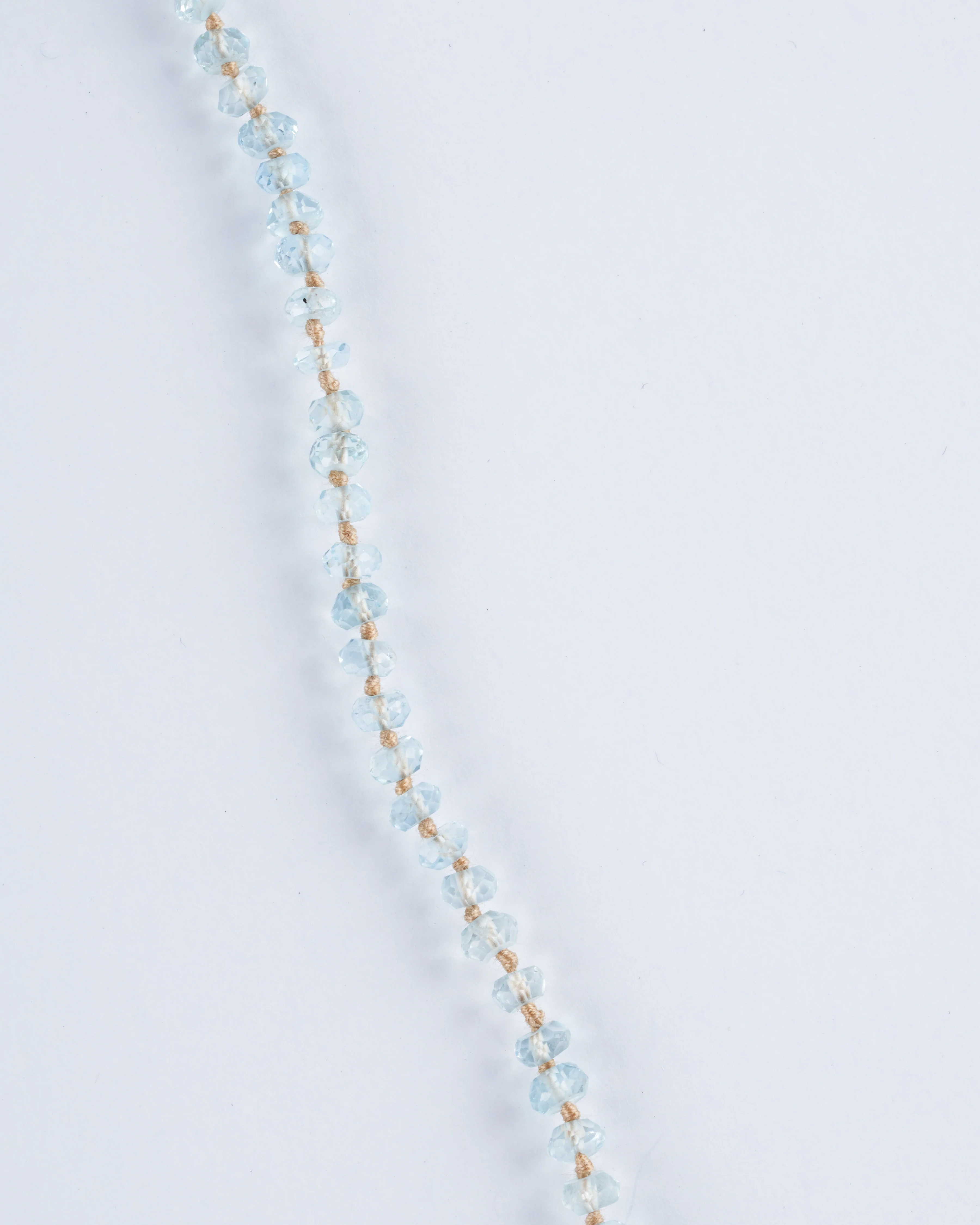 35" aquamarine, peridot, prenite button necklace - Image 3