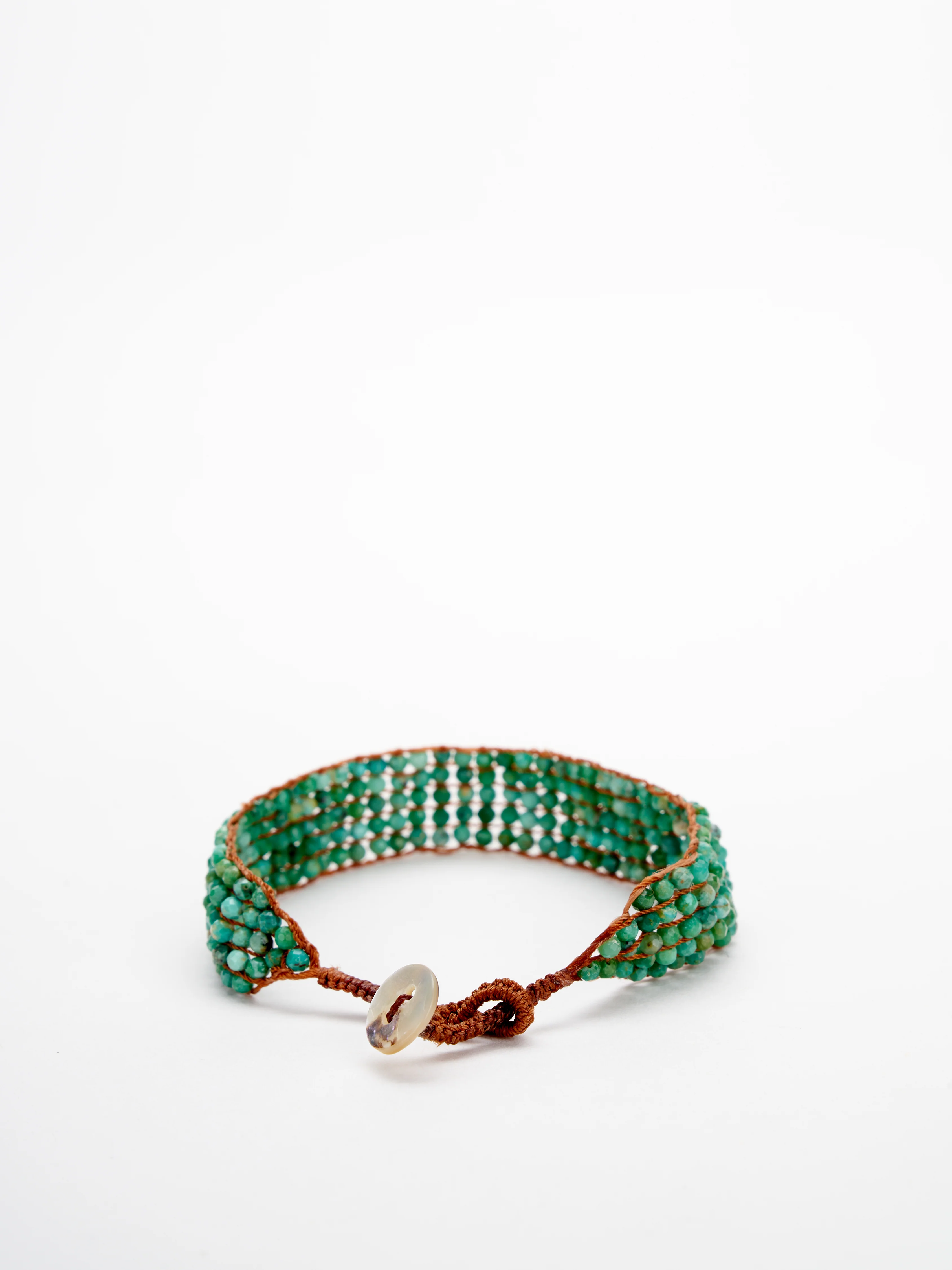 5 line turquoise button bracelet - Image 3