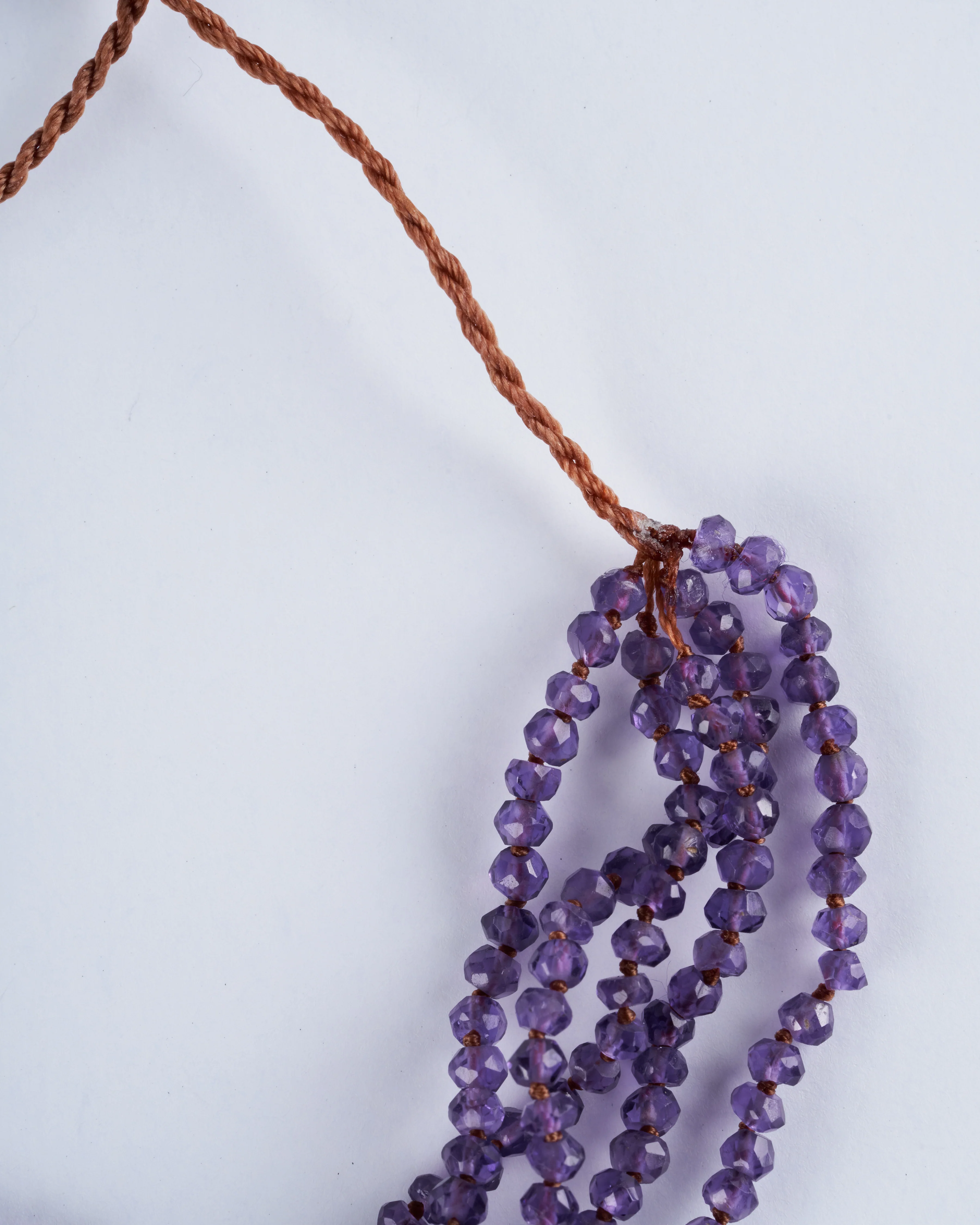 5 strand Amethyst Tassel Bracelet - Image 2