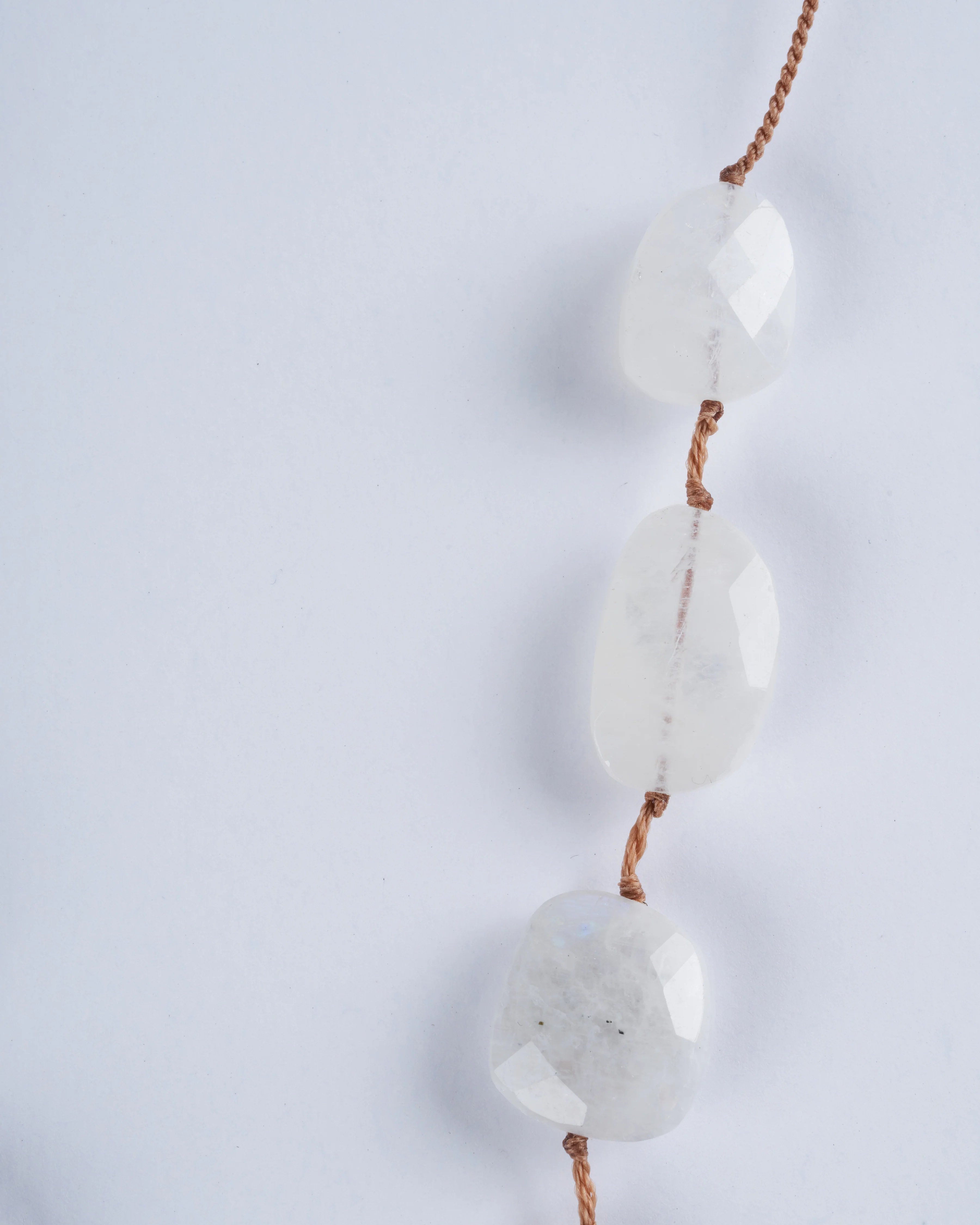 9 pebble moonstone floating necklace - Image 2