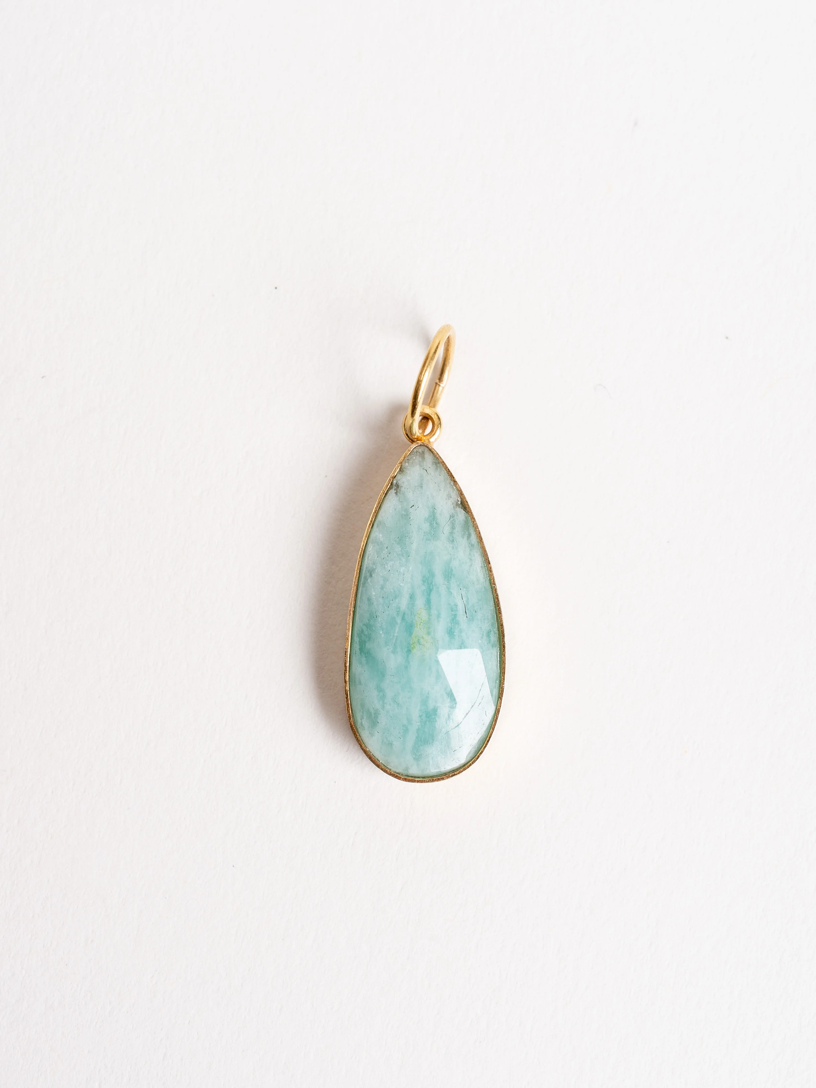 amazonite tear drop pendant