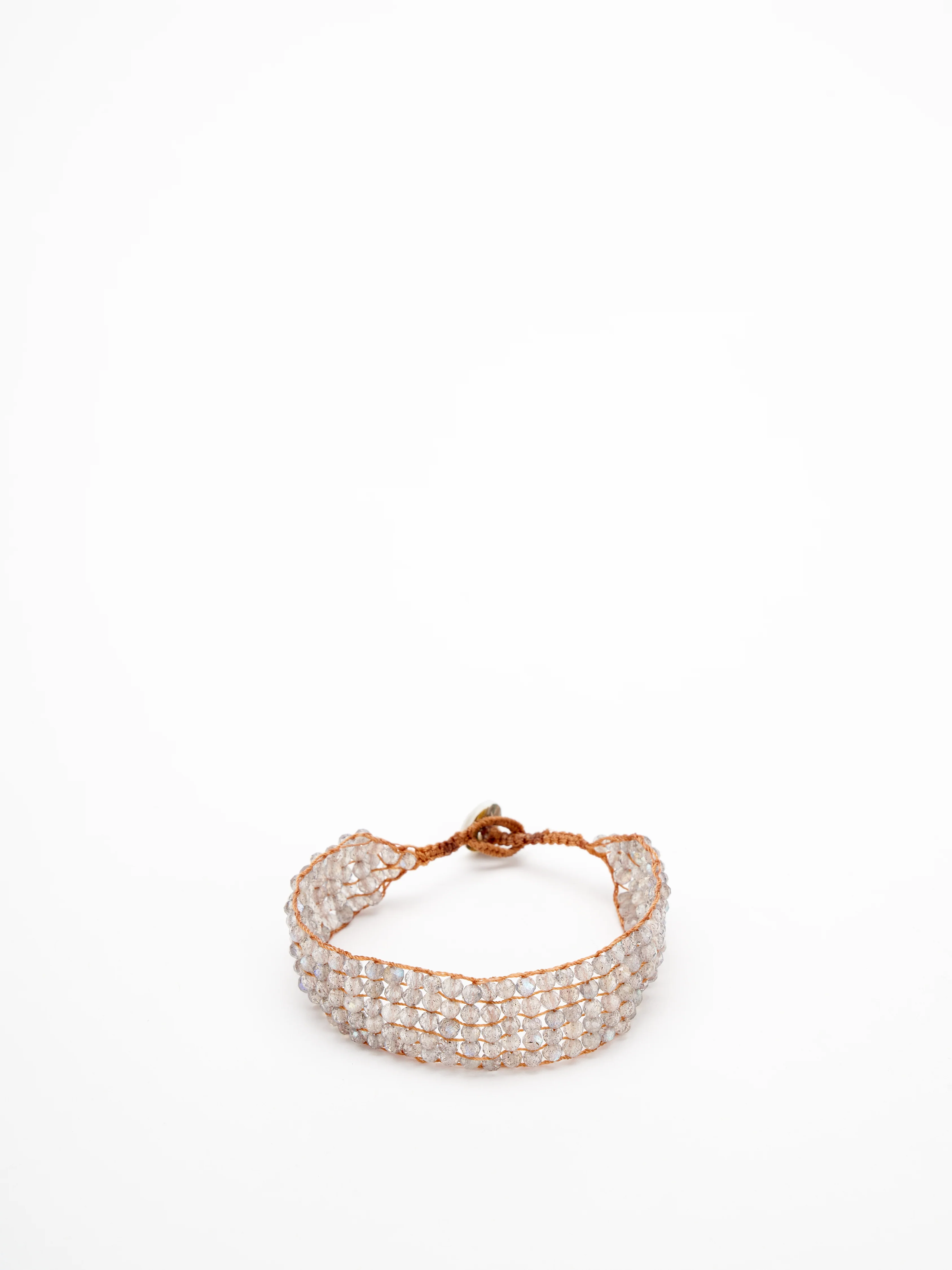 five line button bracelet - labrodorite - Image 2