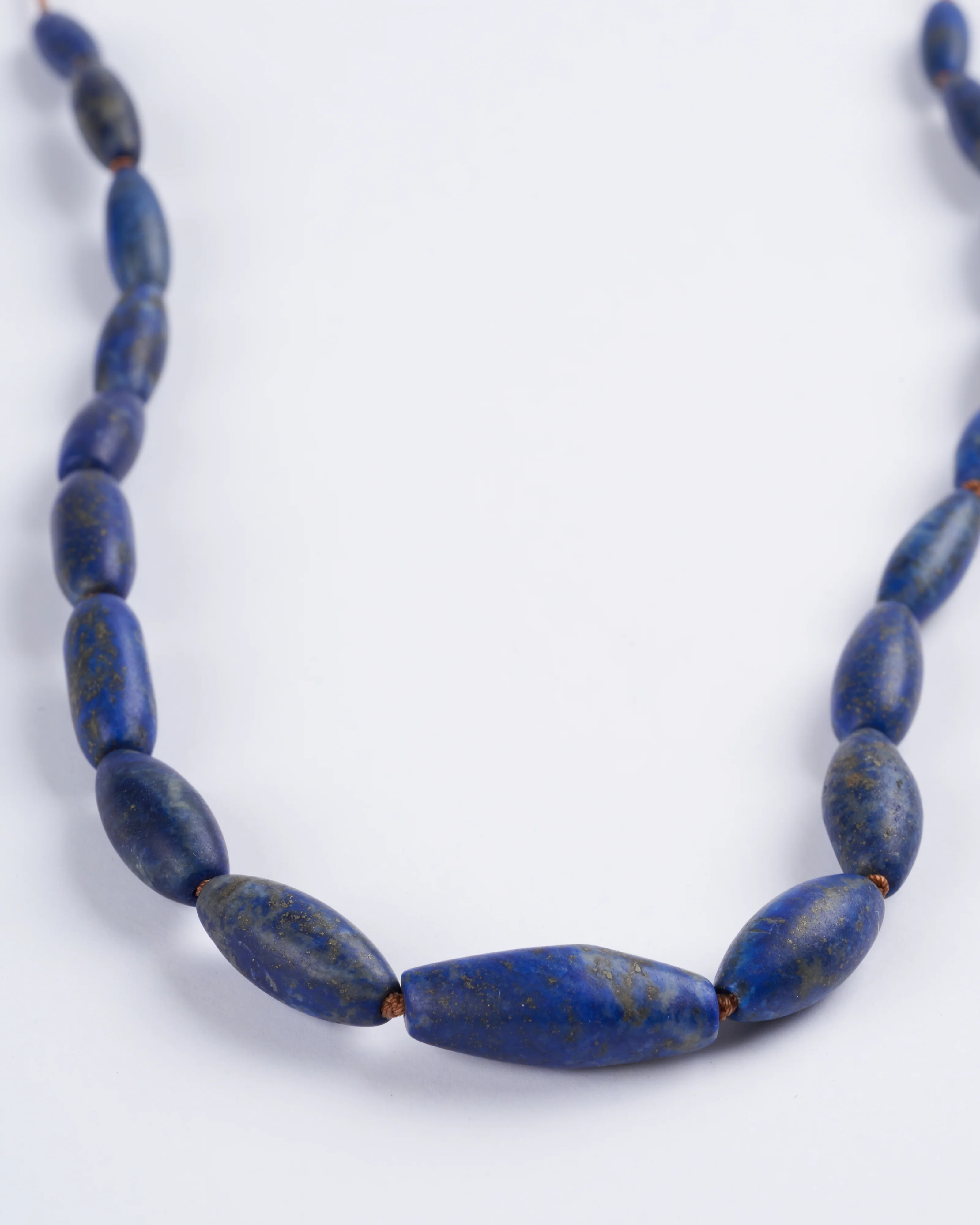 lapis row tassel necklace - stone - Image 2