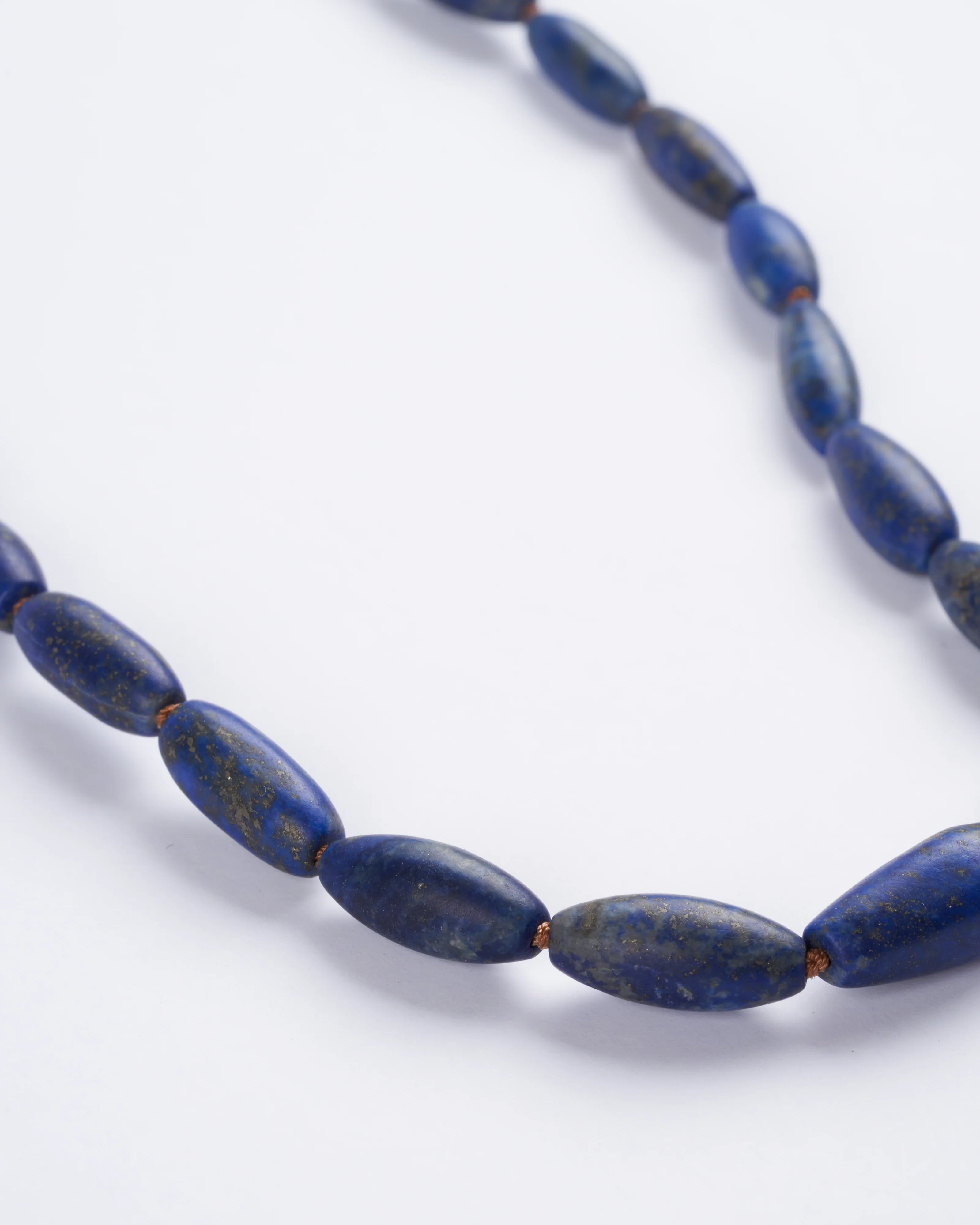 lapis row tassel necklace - stone - Image 3