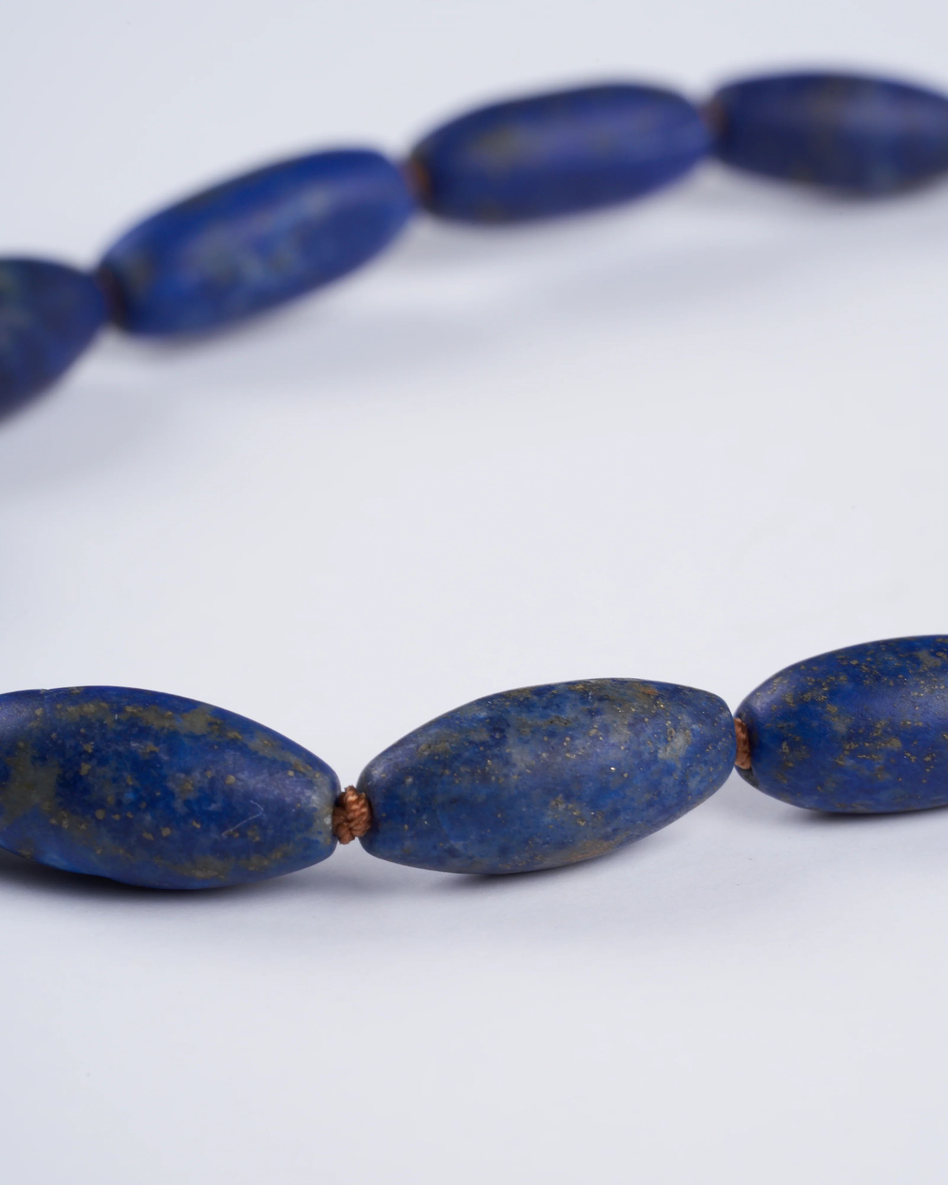 lapis row tassel necklace - stone - Image 4
