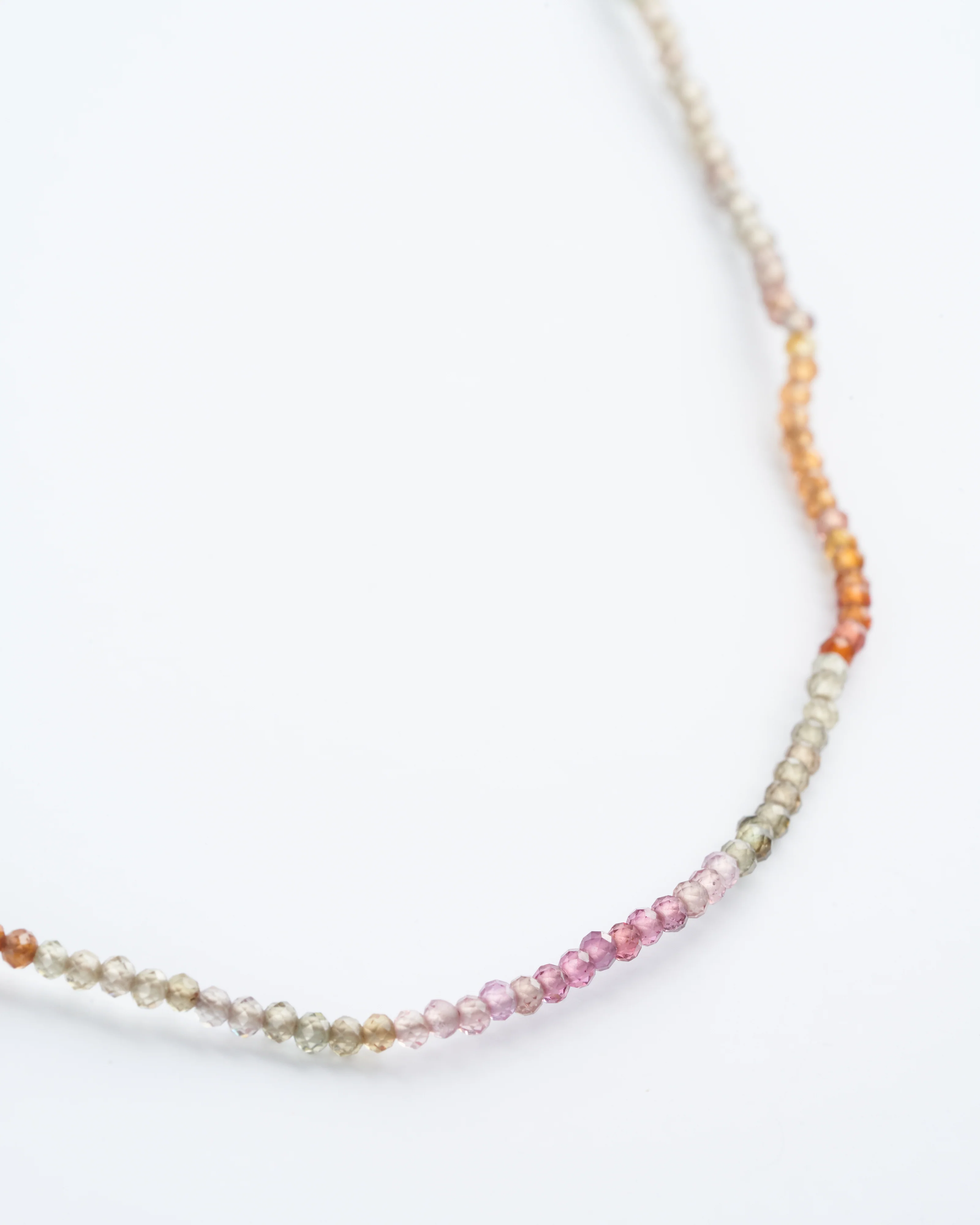multi colored sapphire necklace - multi sapphire - Image 3