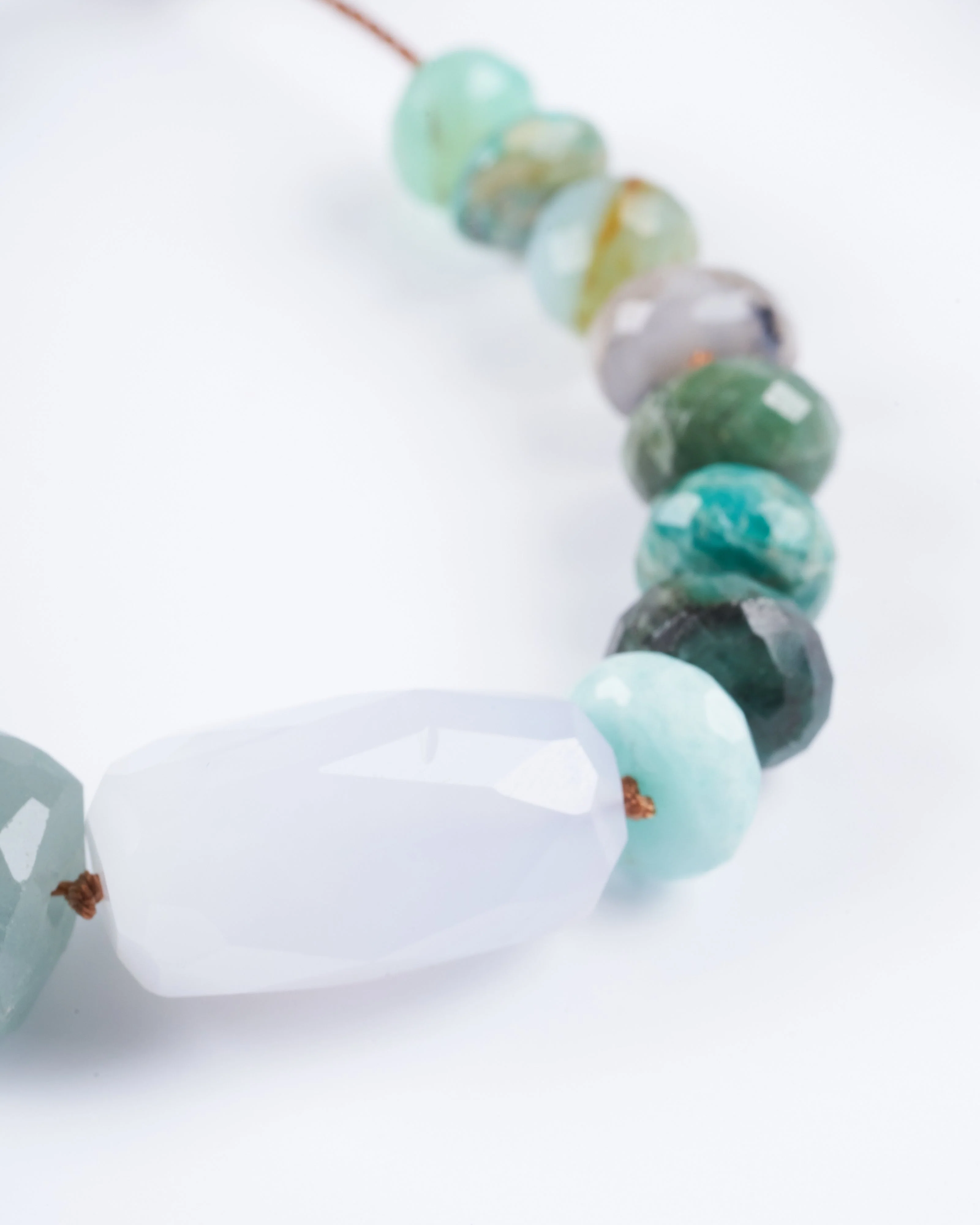 chunky tassel bracelet - multi gem - Image 3