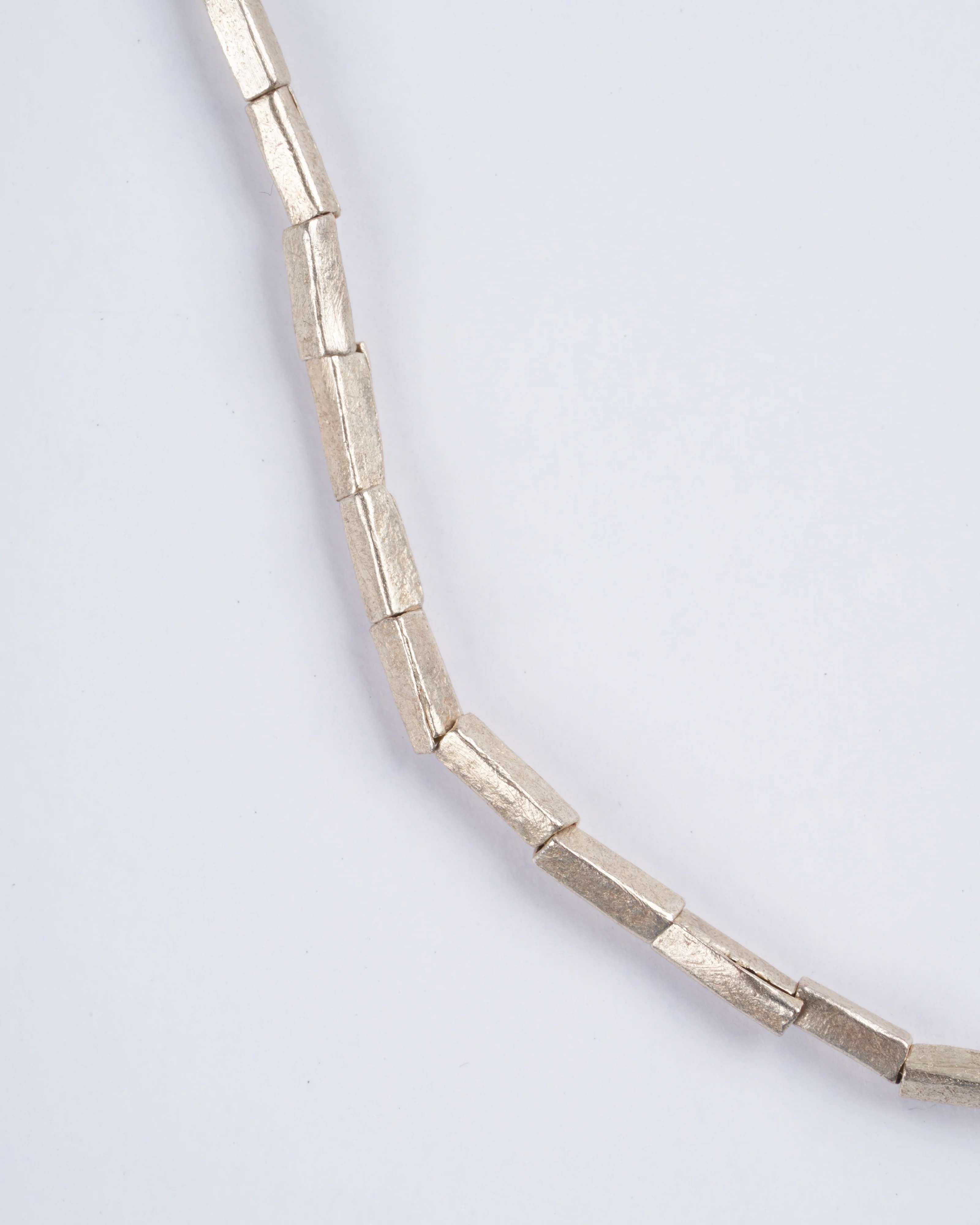 sterling silver with 18k clasp - silver and stone - Image 2
