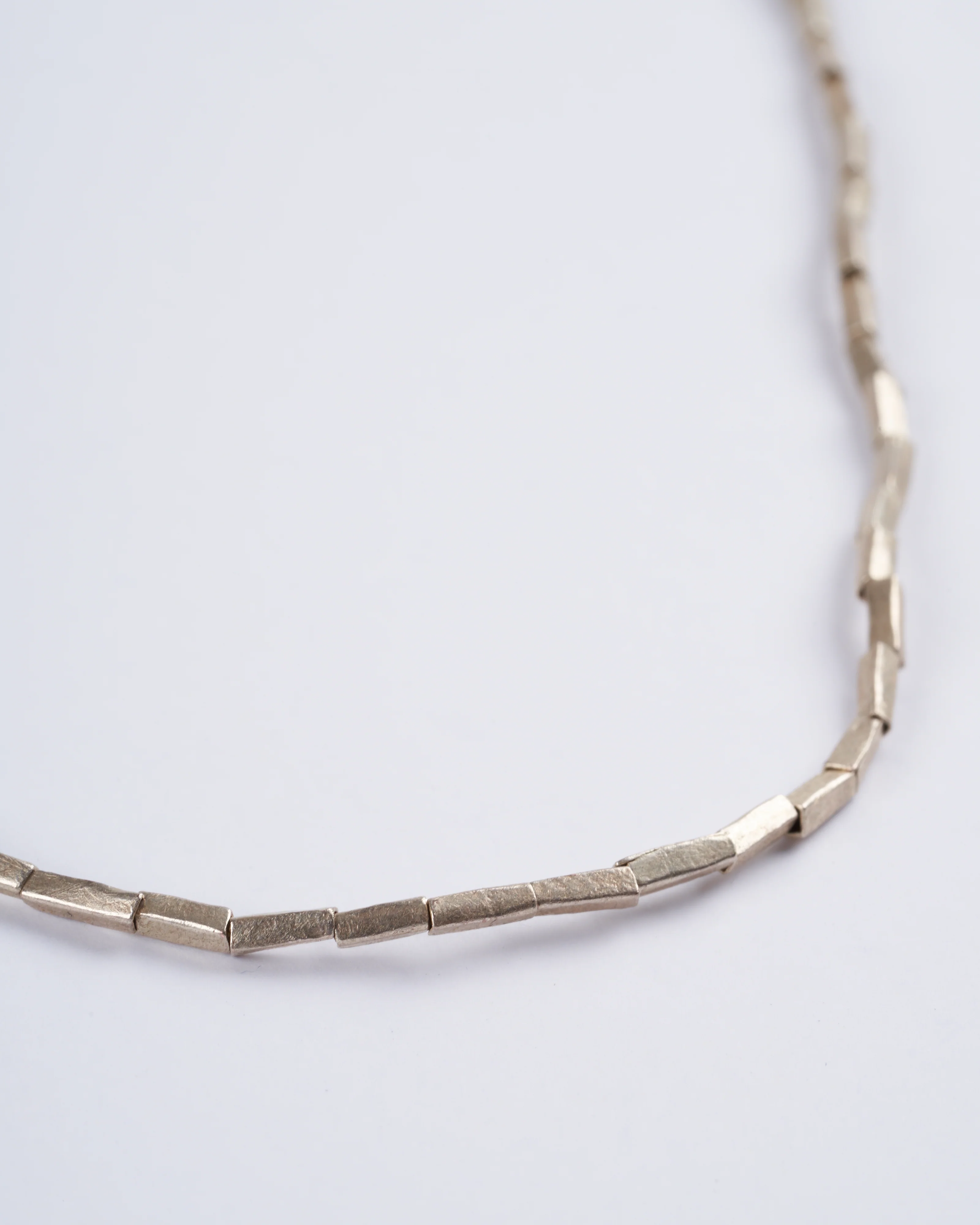 sterling silver with 18k clasp - silver and stone - Image 3