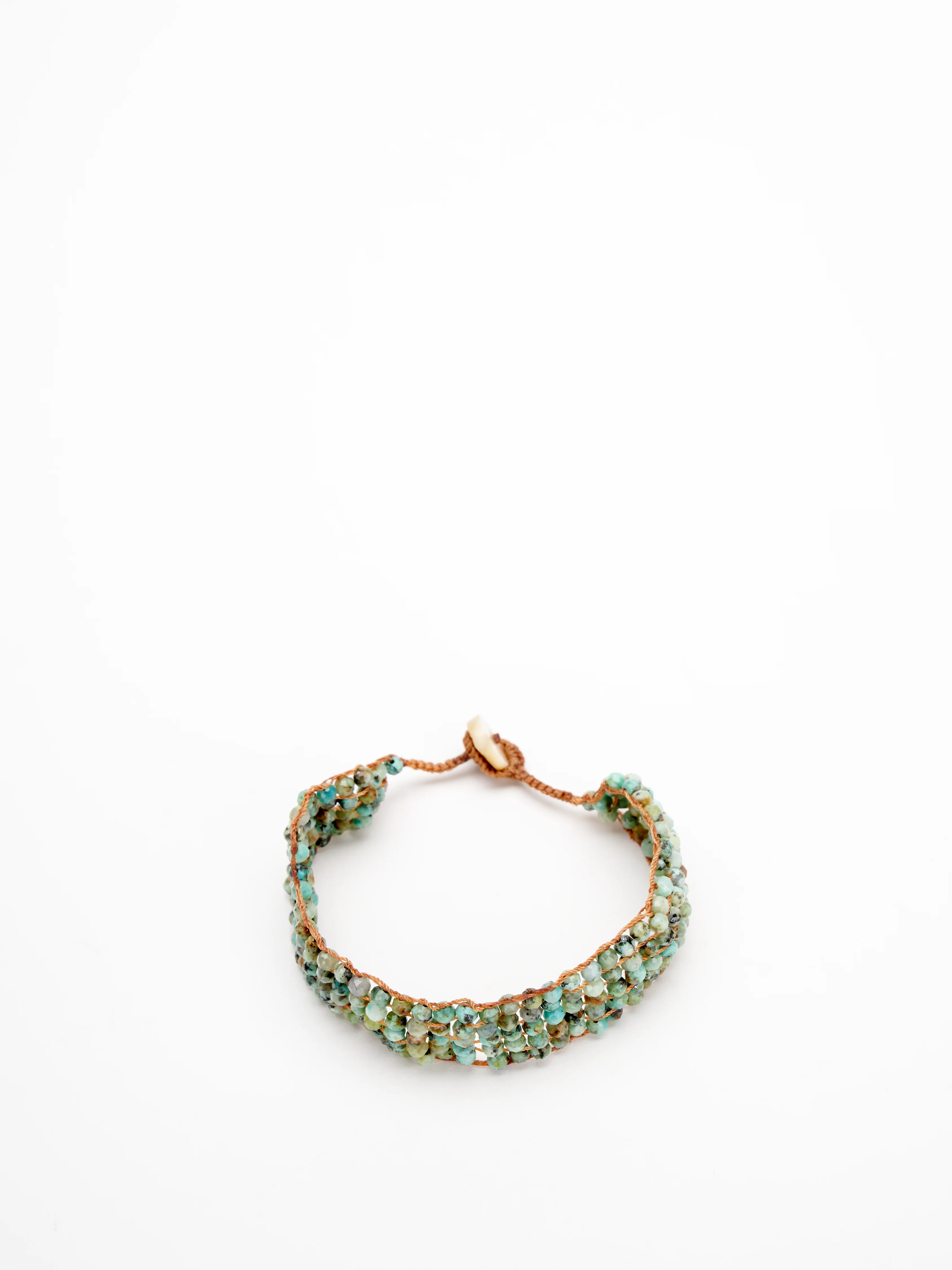 five line button bracelet - turquoise - Image 2