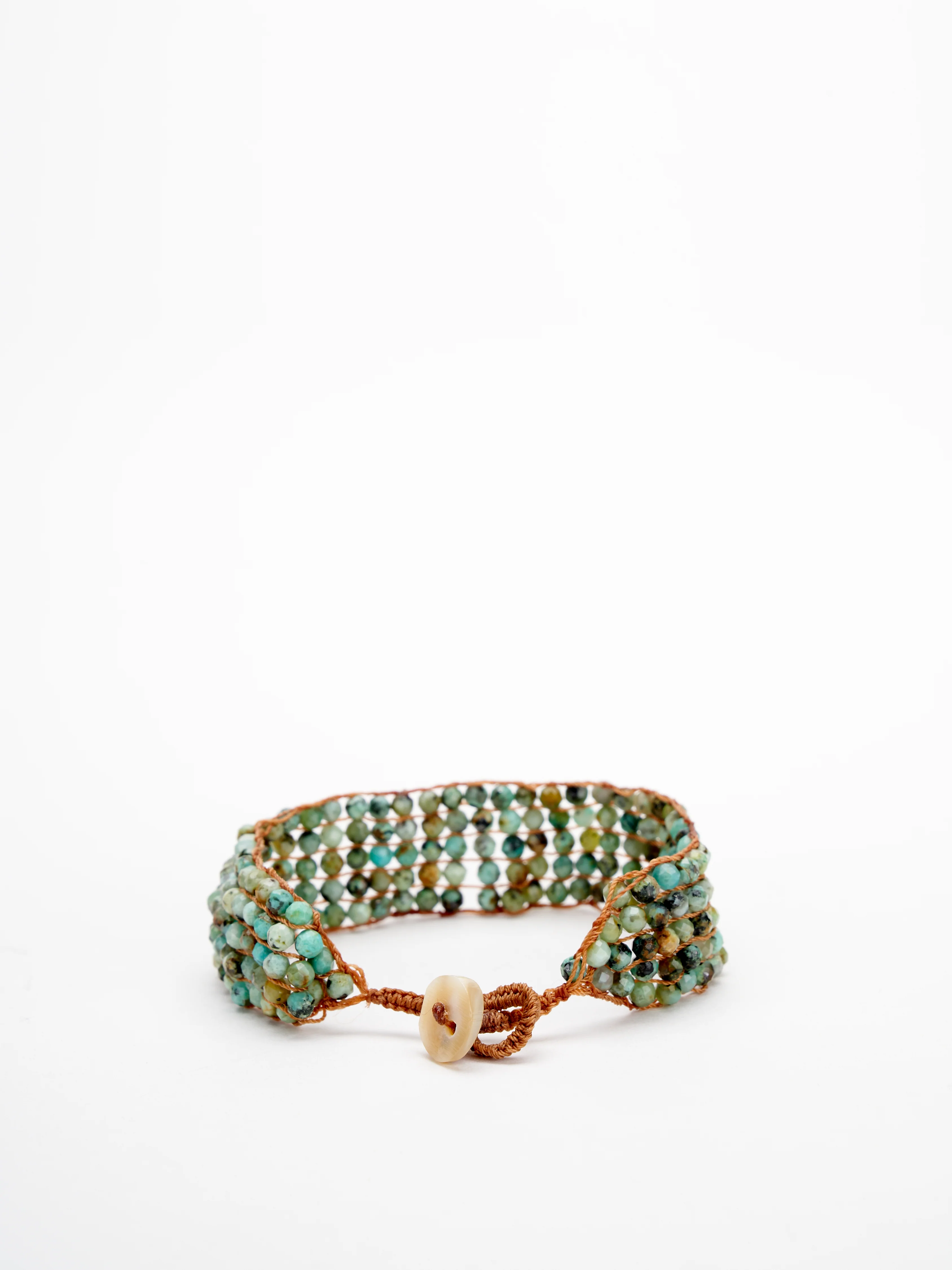 five line button bracelet - turquoise - Image 3