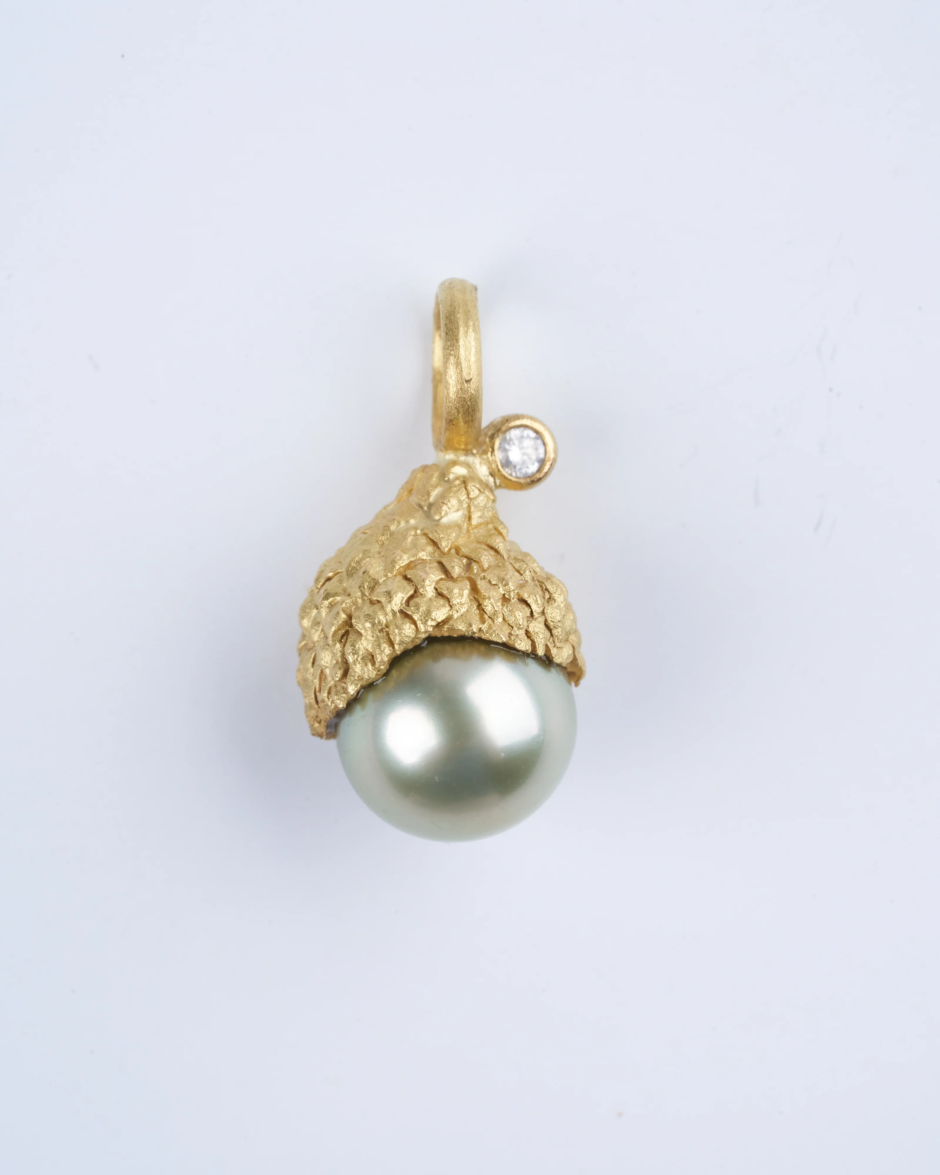 acorn pearl - pearl / gold - Image 2