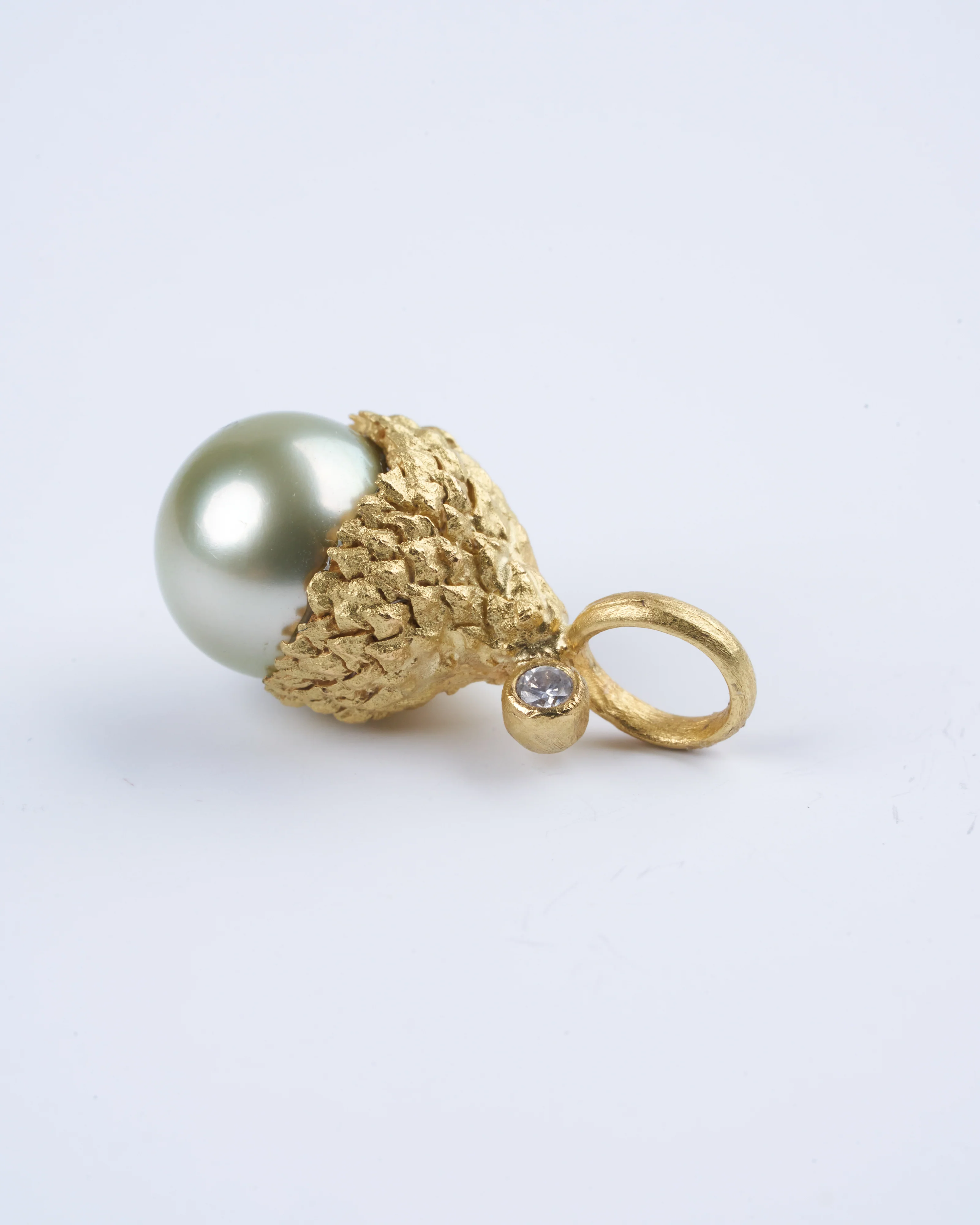 acorn pearl - pearl / gold - Image 3