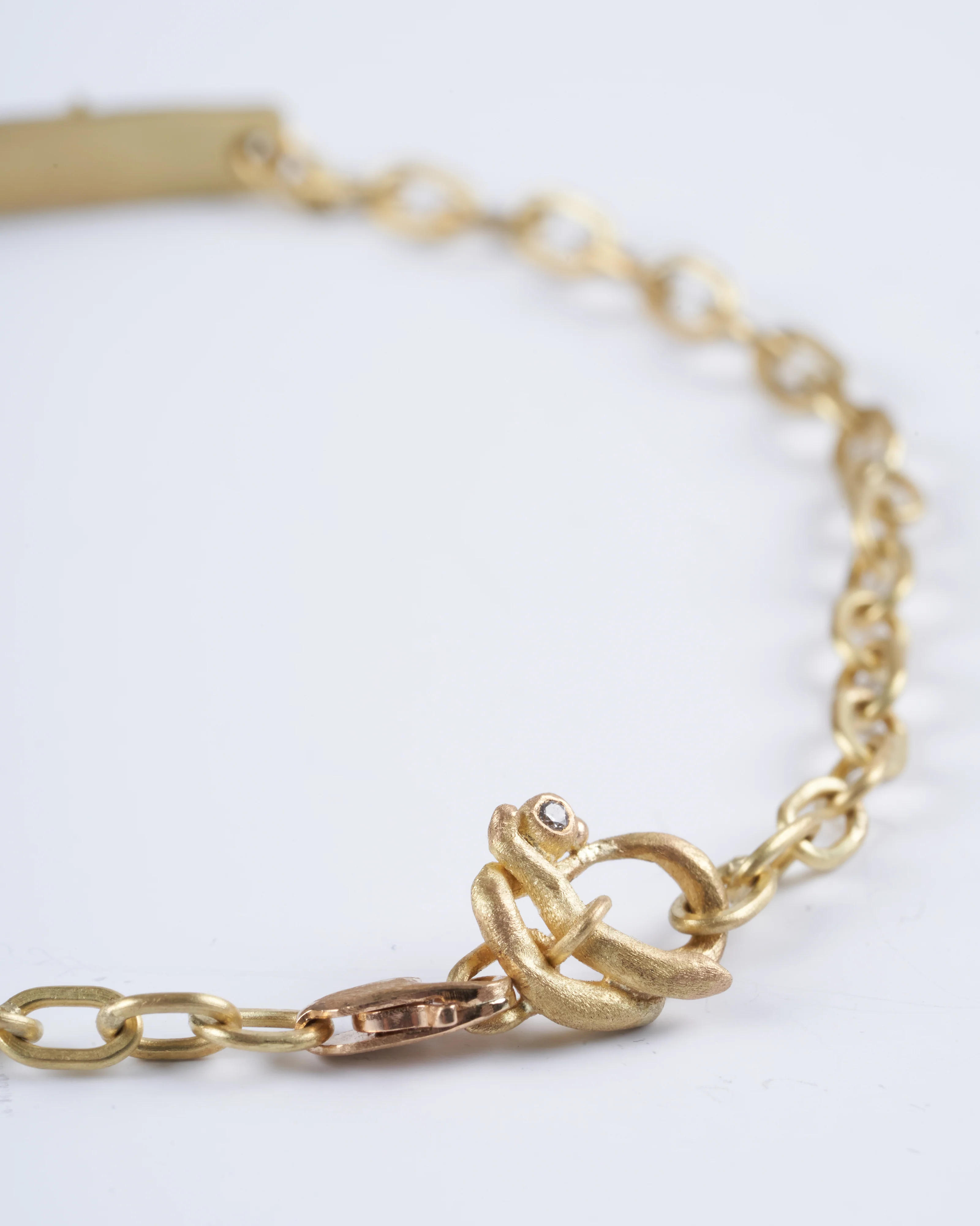18k yellow gold and white diamonds - Image 3