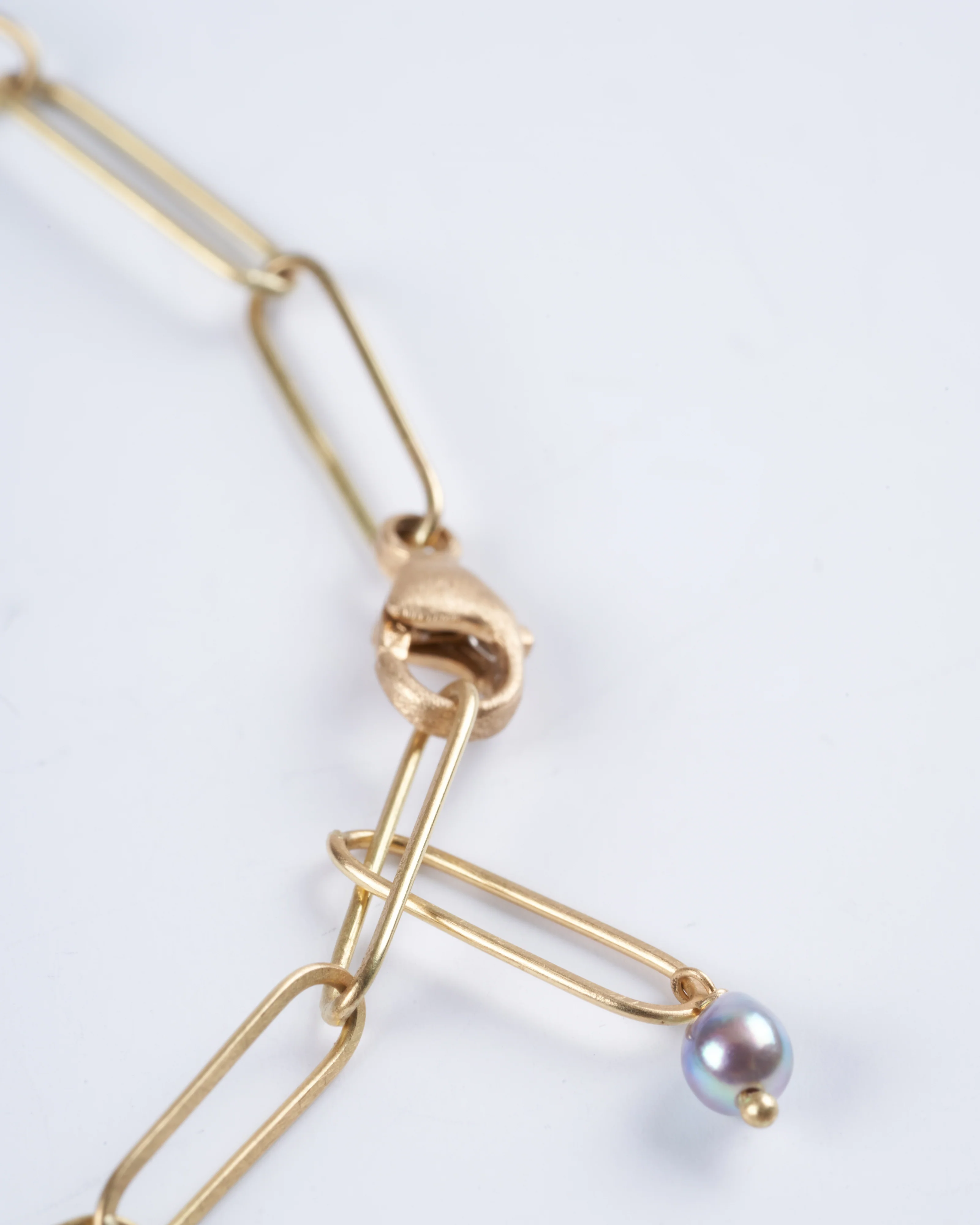 gold popsicle bracelet with akoya pearls - Image 3