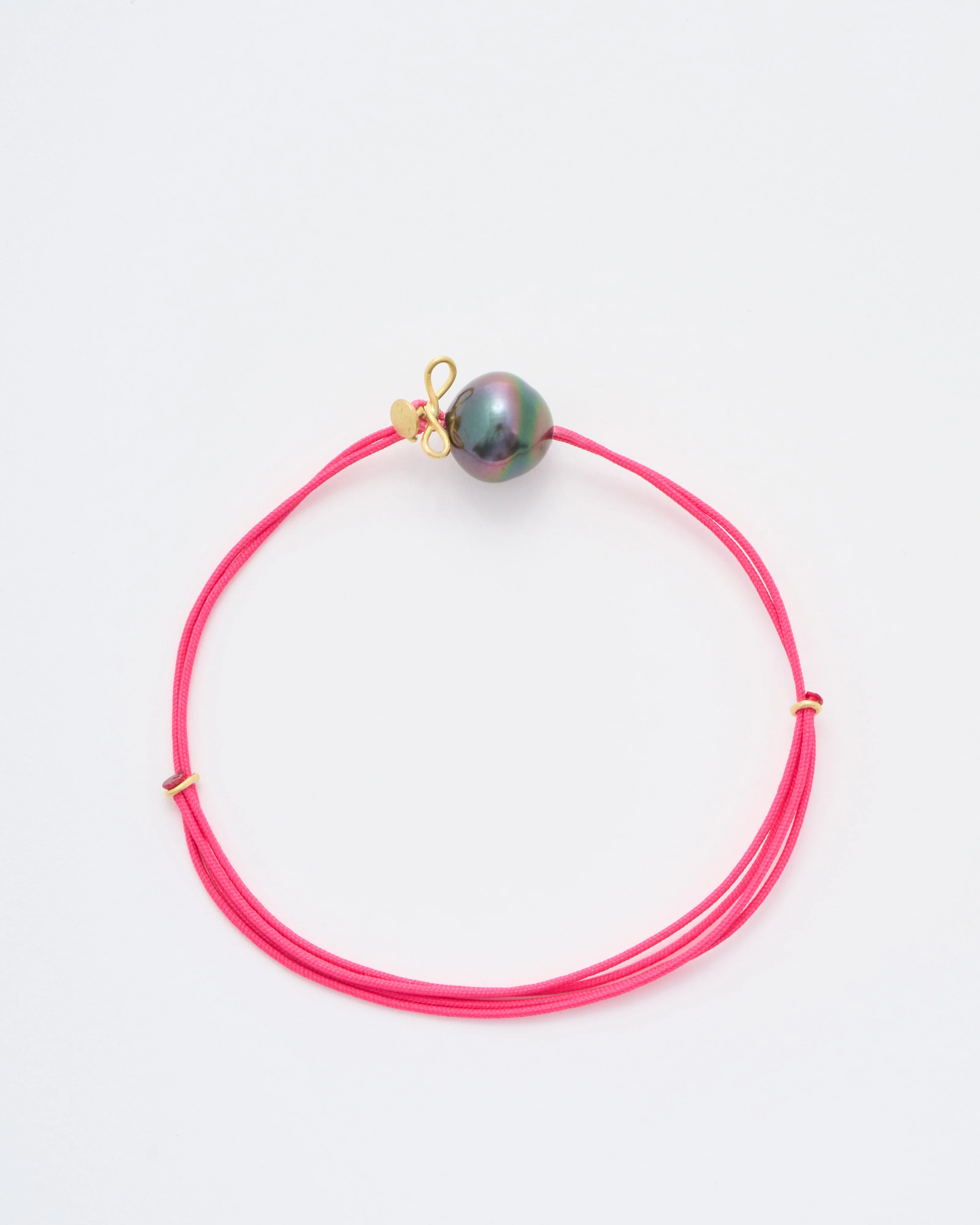 pearl adjustable cord bracelet - Image 4