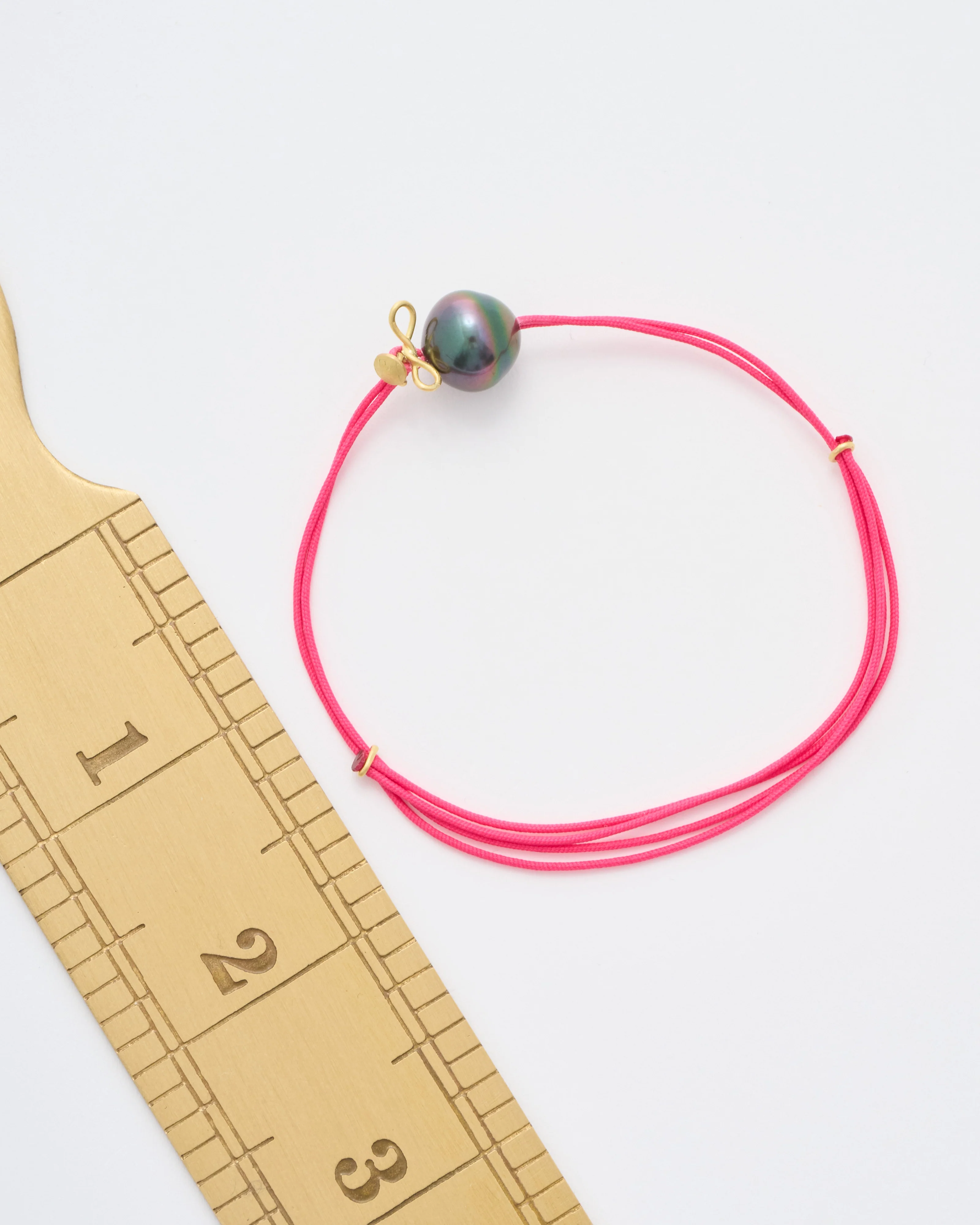 pearl adjustable cord bracelet - Image 6