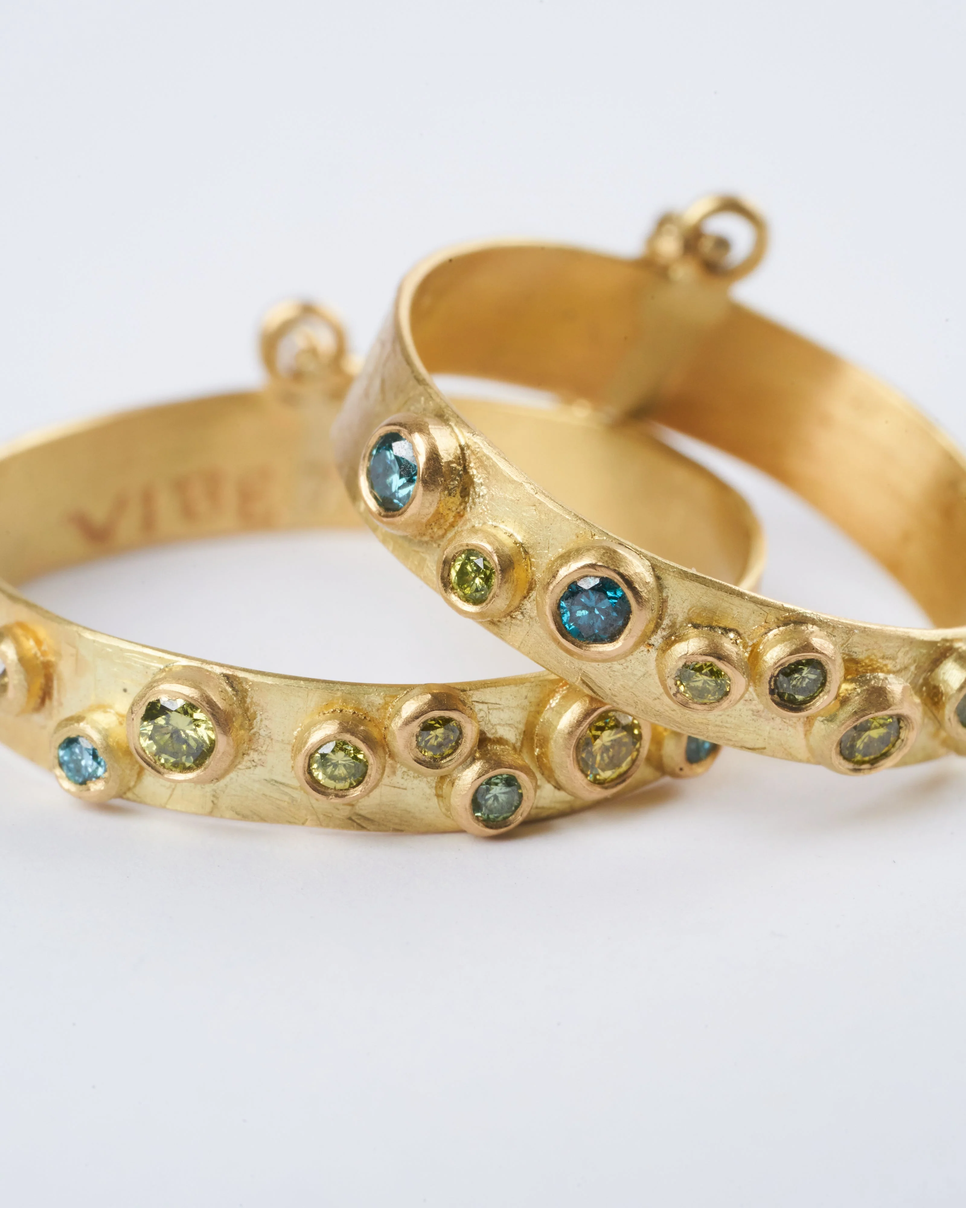 double diamond ring - diamonds and gold - Image 3