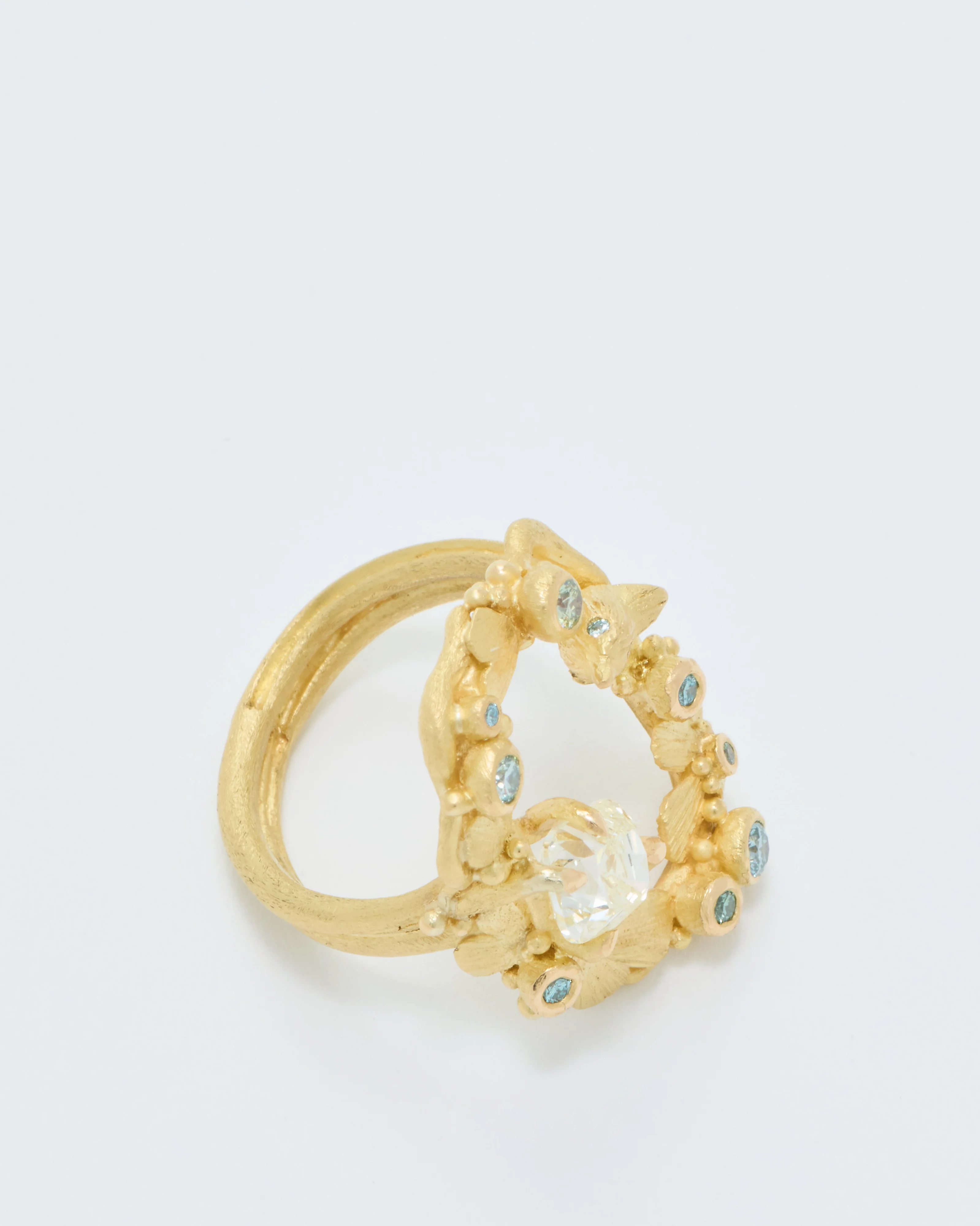 open oval diamond ring - Image 3