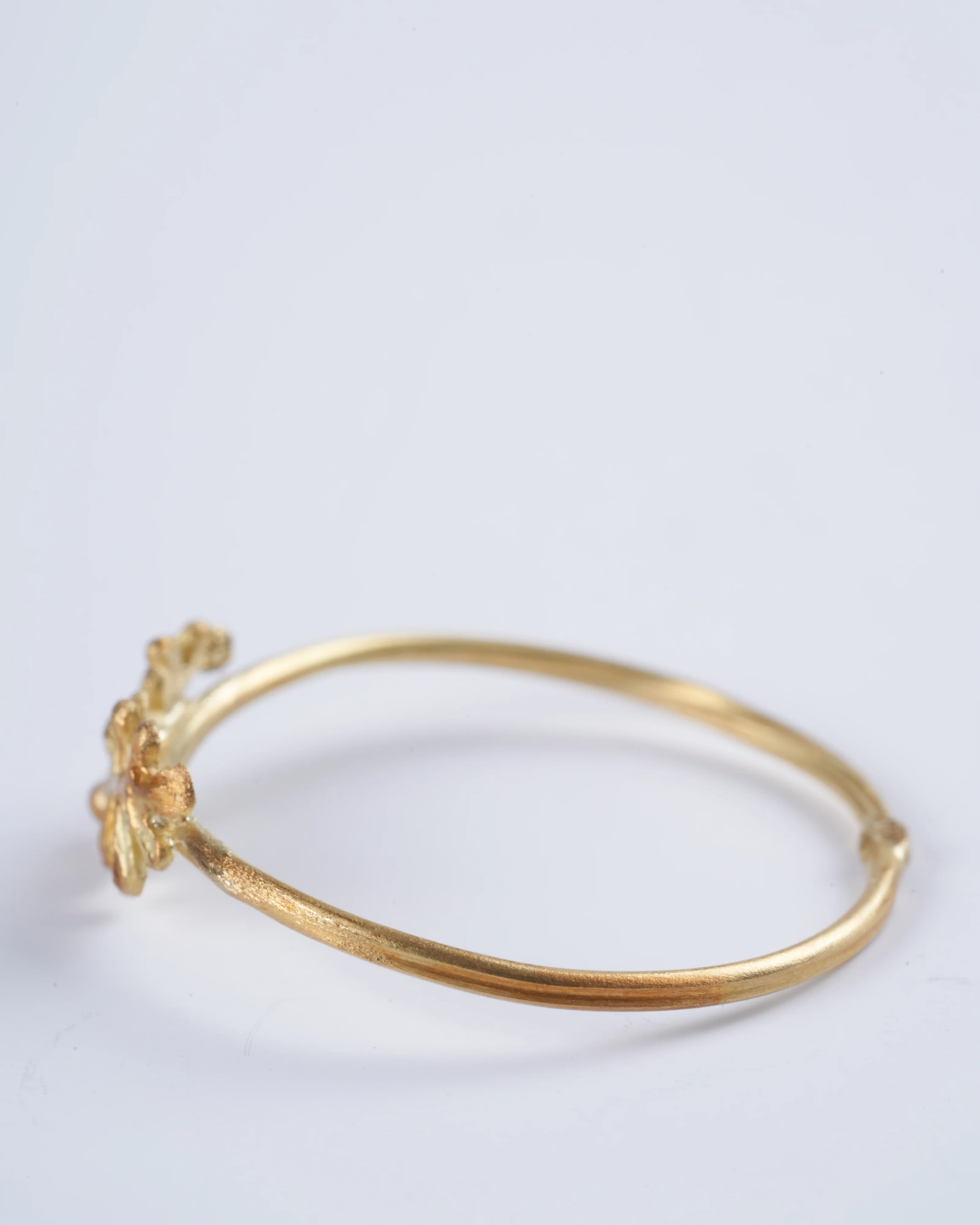 18k yellow gold leaf ring - gold - Image 2