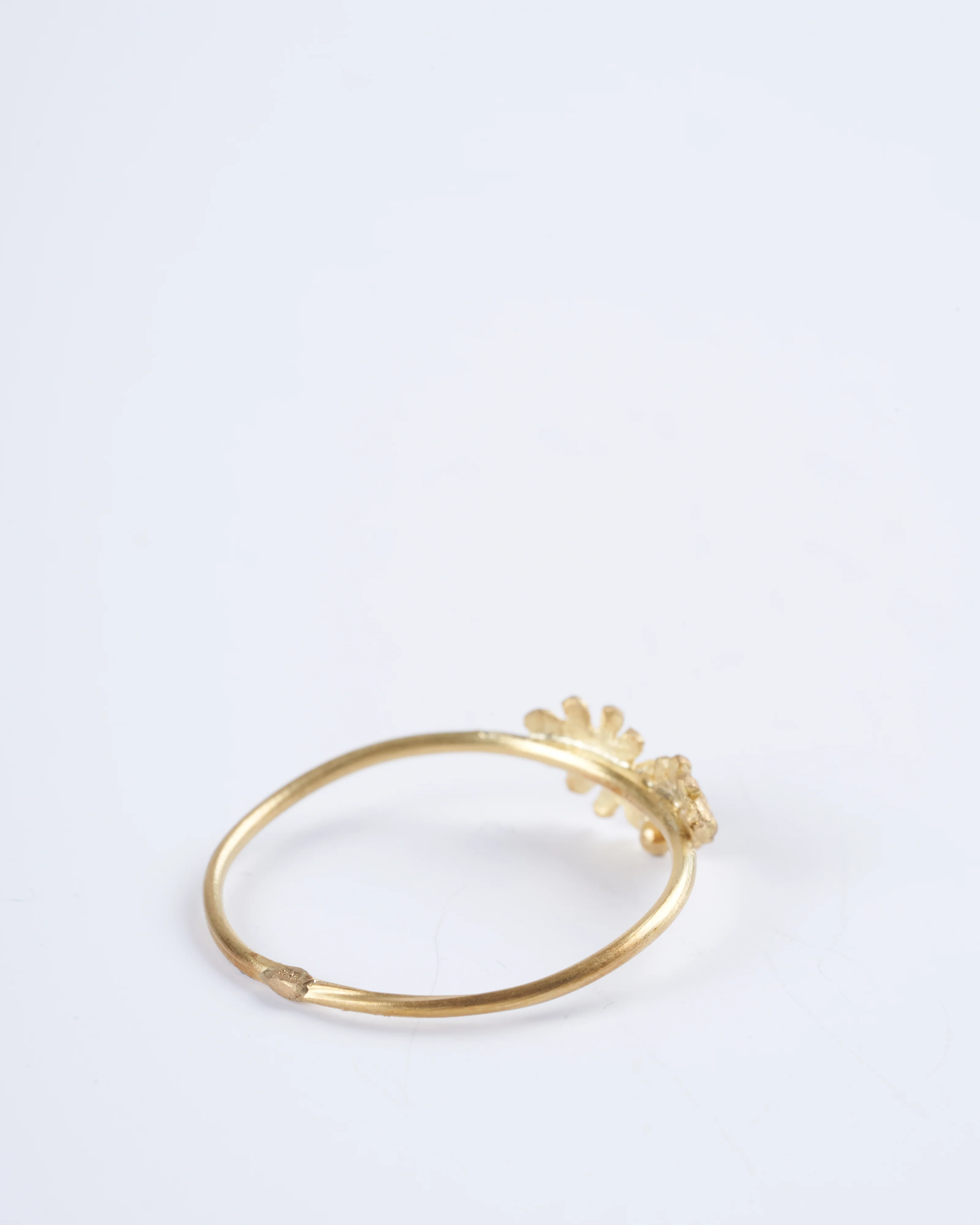 18k yellow gold leaf ring - gold - Image 3