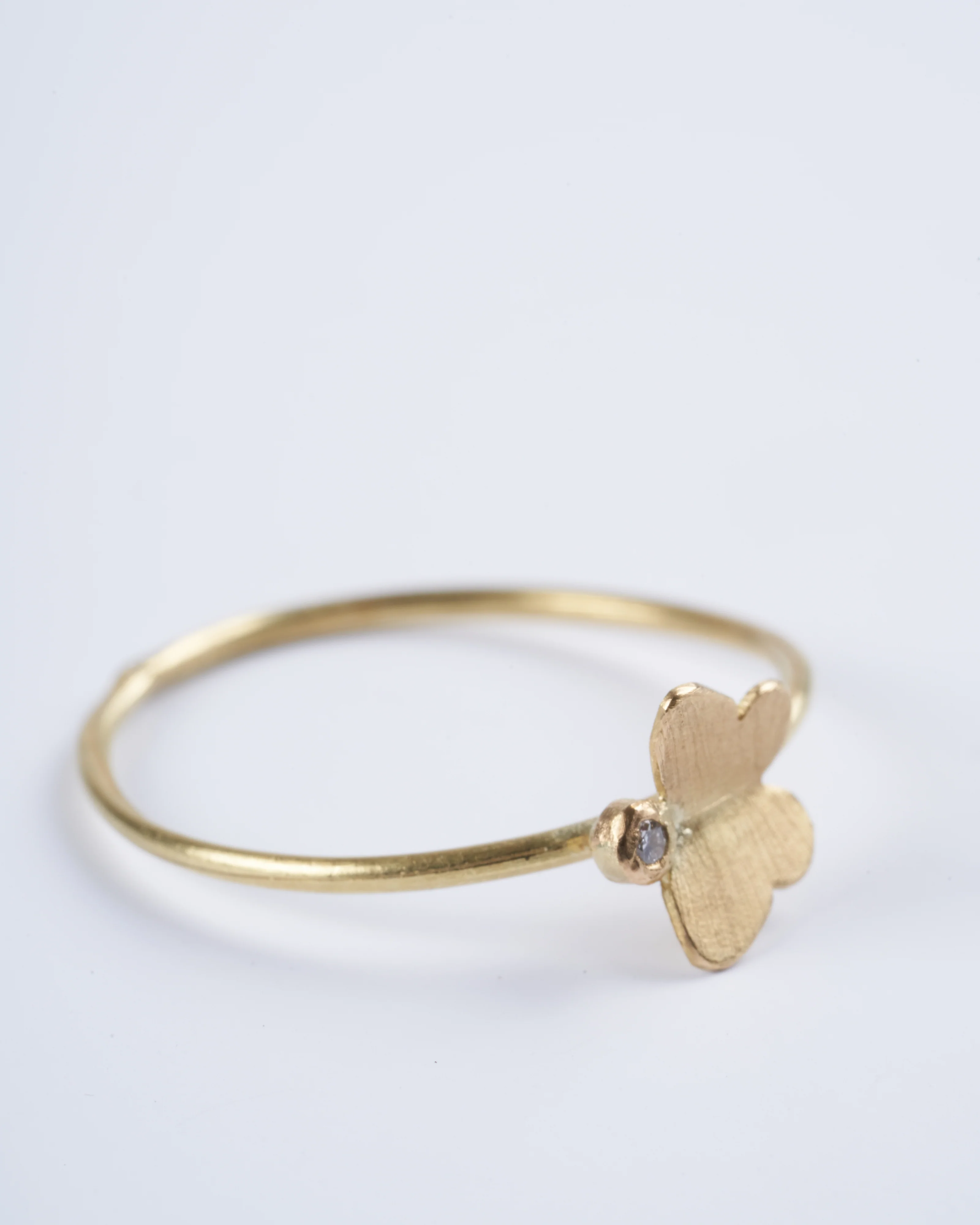 butterfly ring with diamond - gold - Image 2