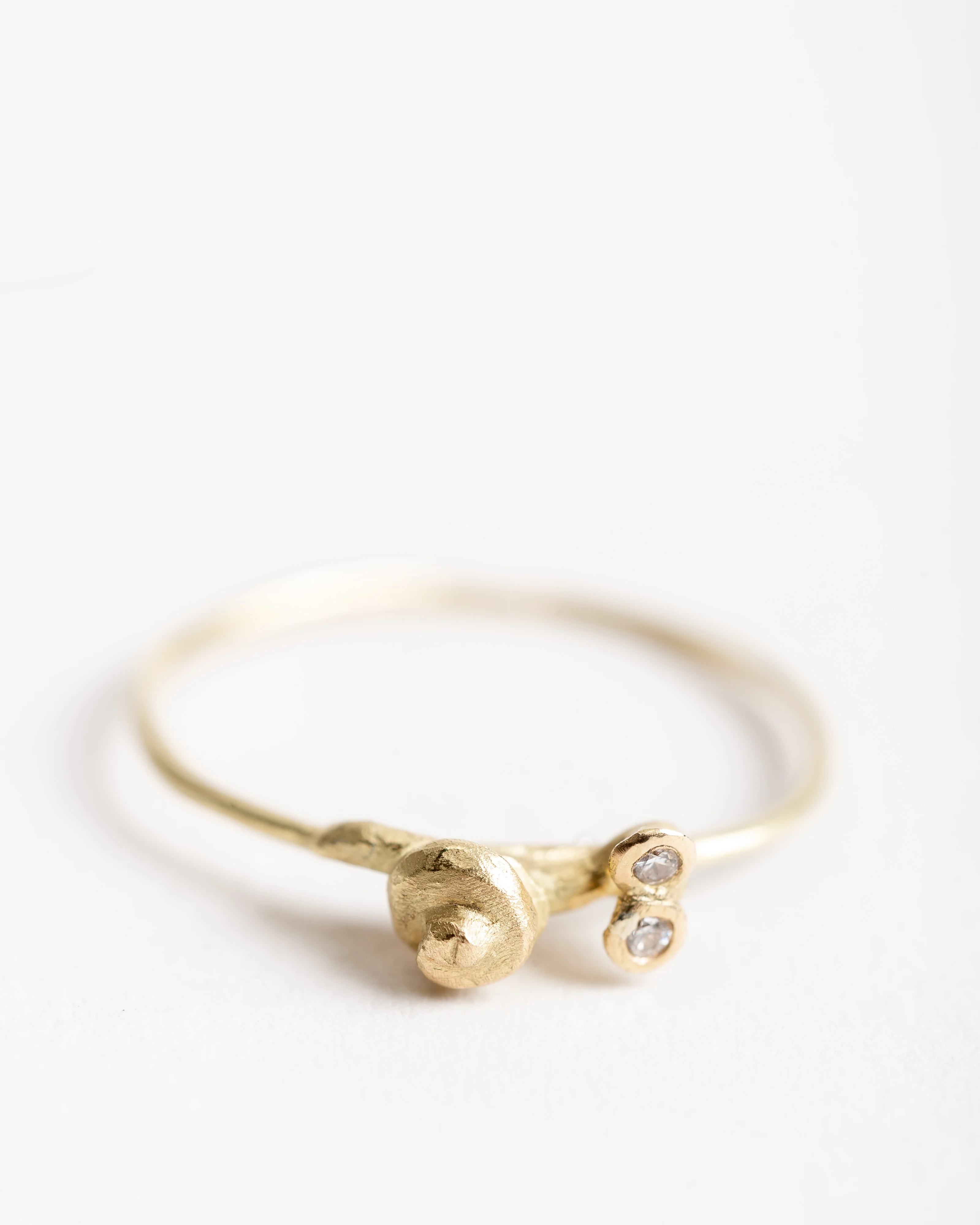 snail ring with diamond - Image 4