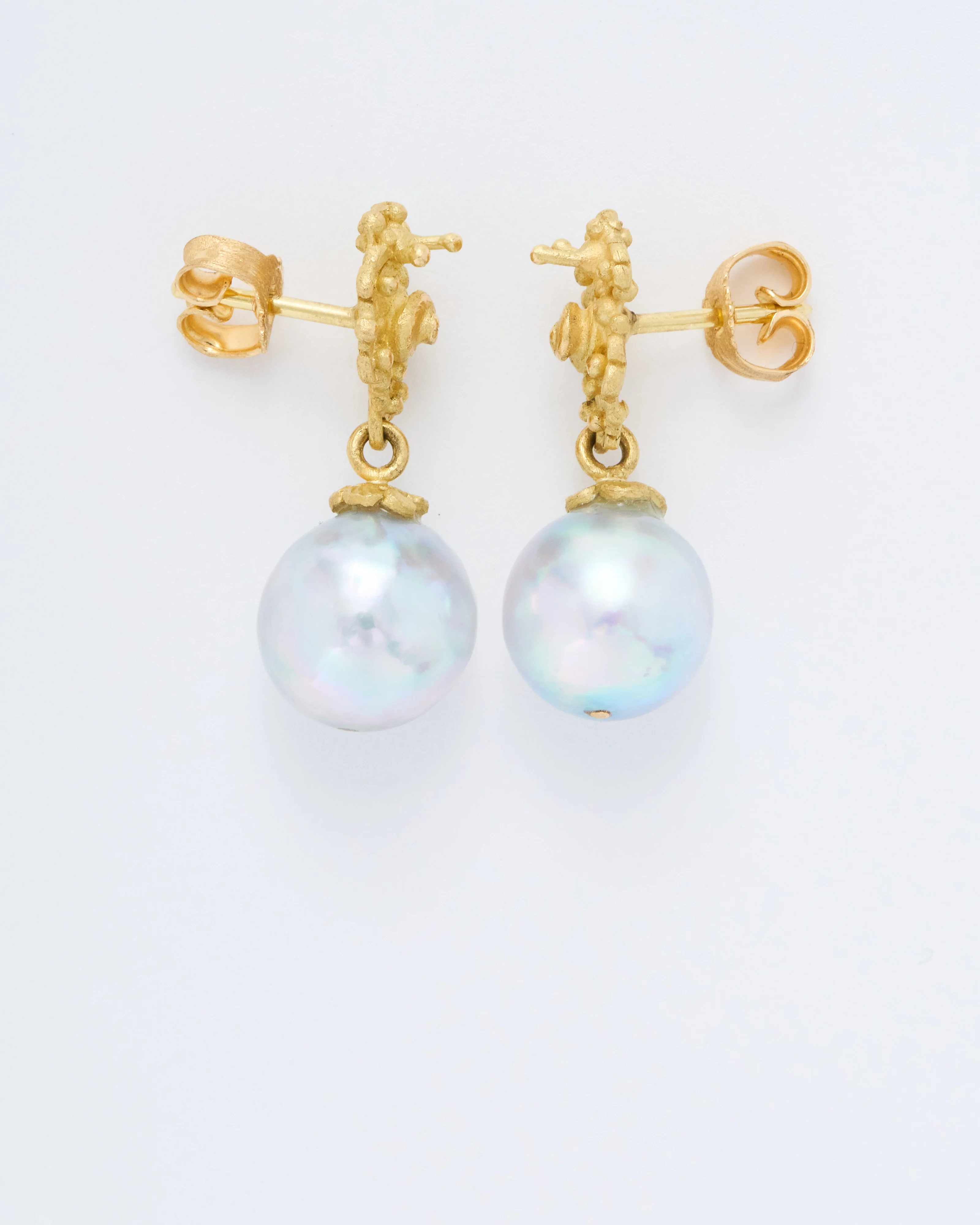 akoya pearl drop earrings - Image 3