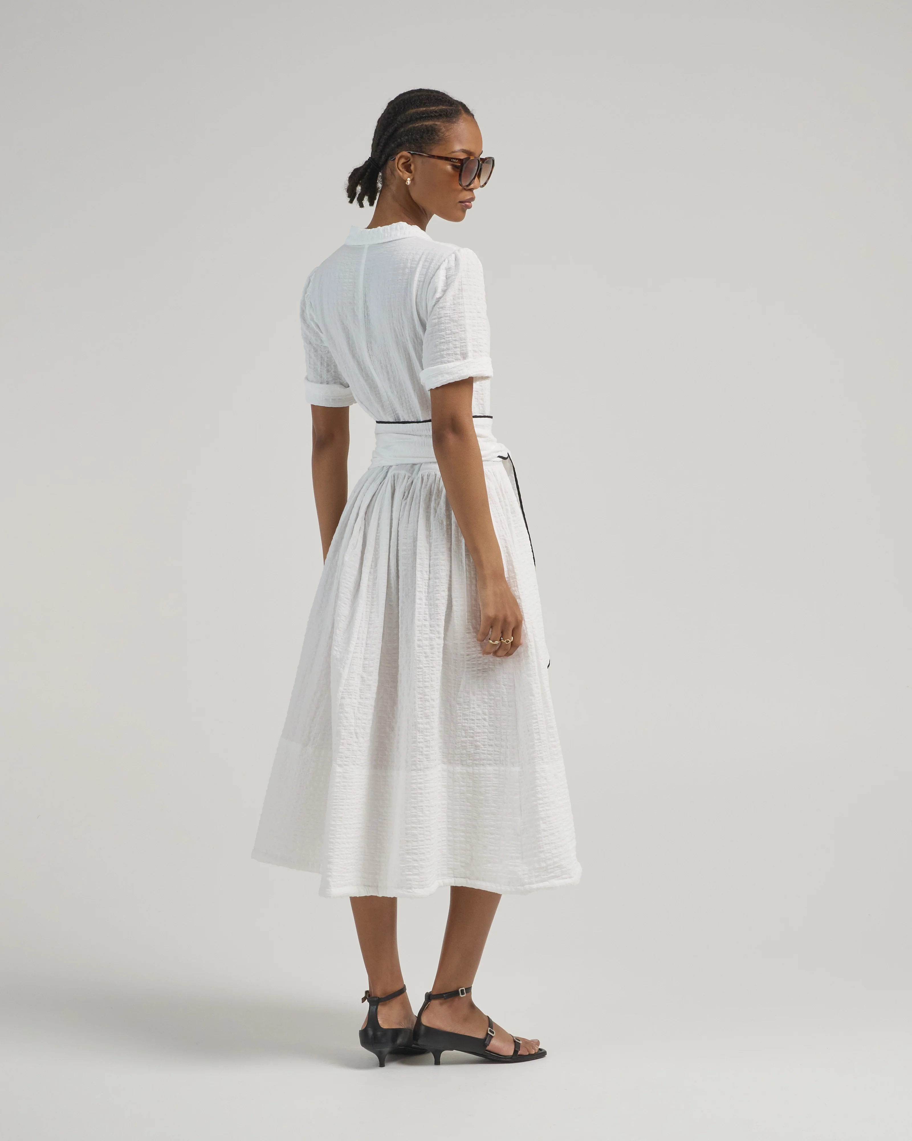short sleeve cotton bubble dress - Image 5