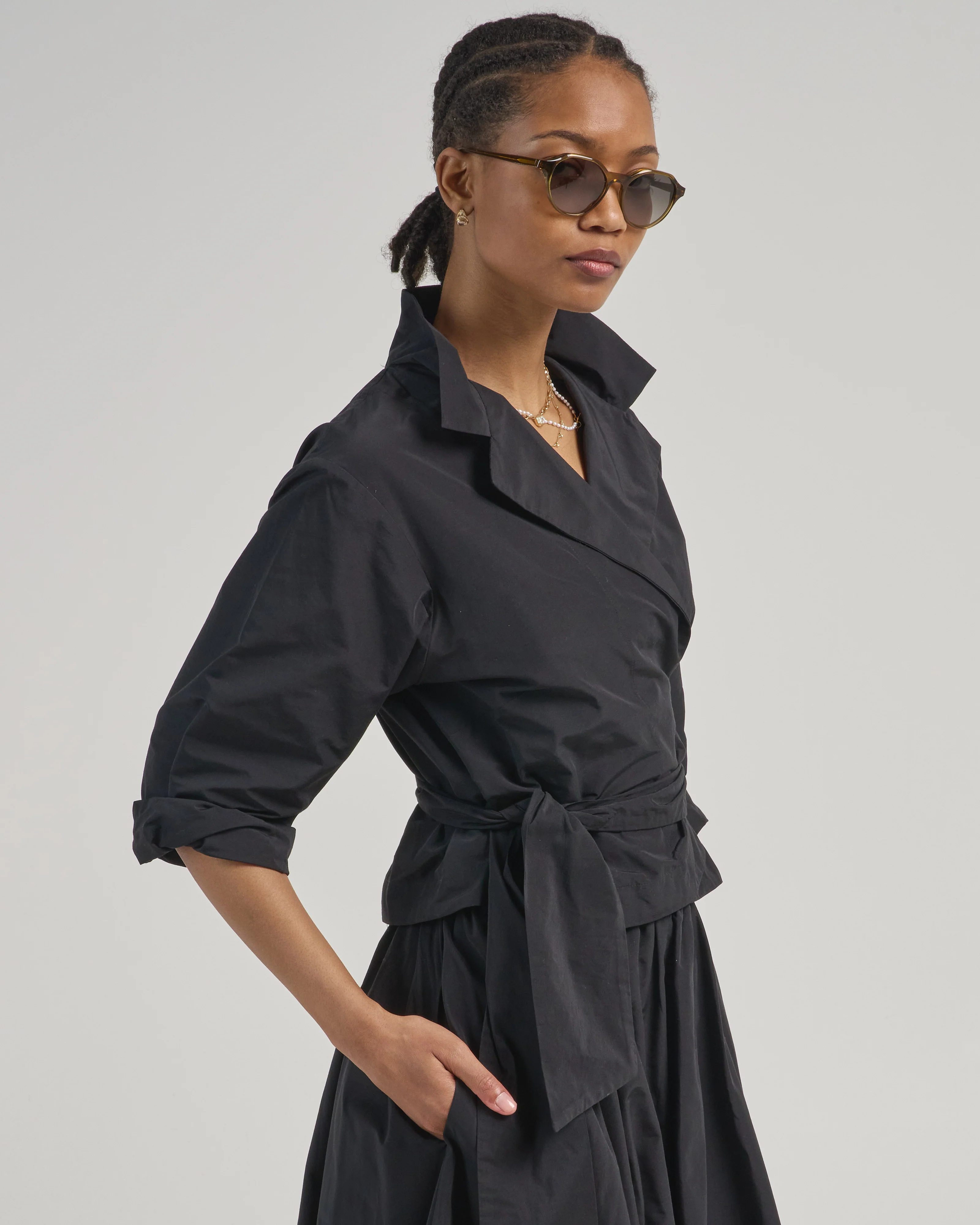 wrap blouse
