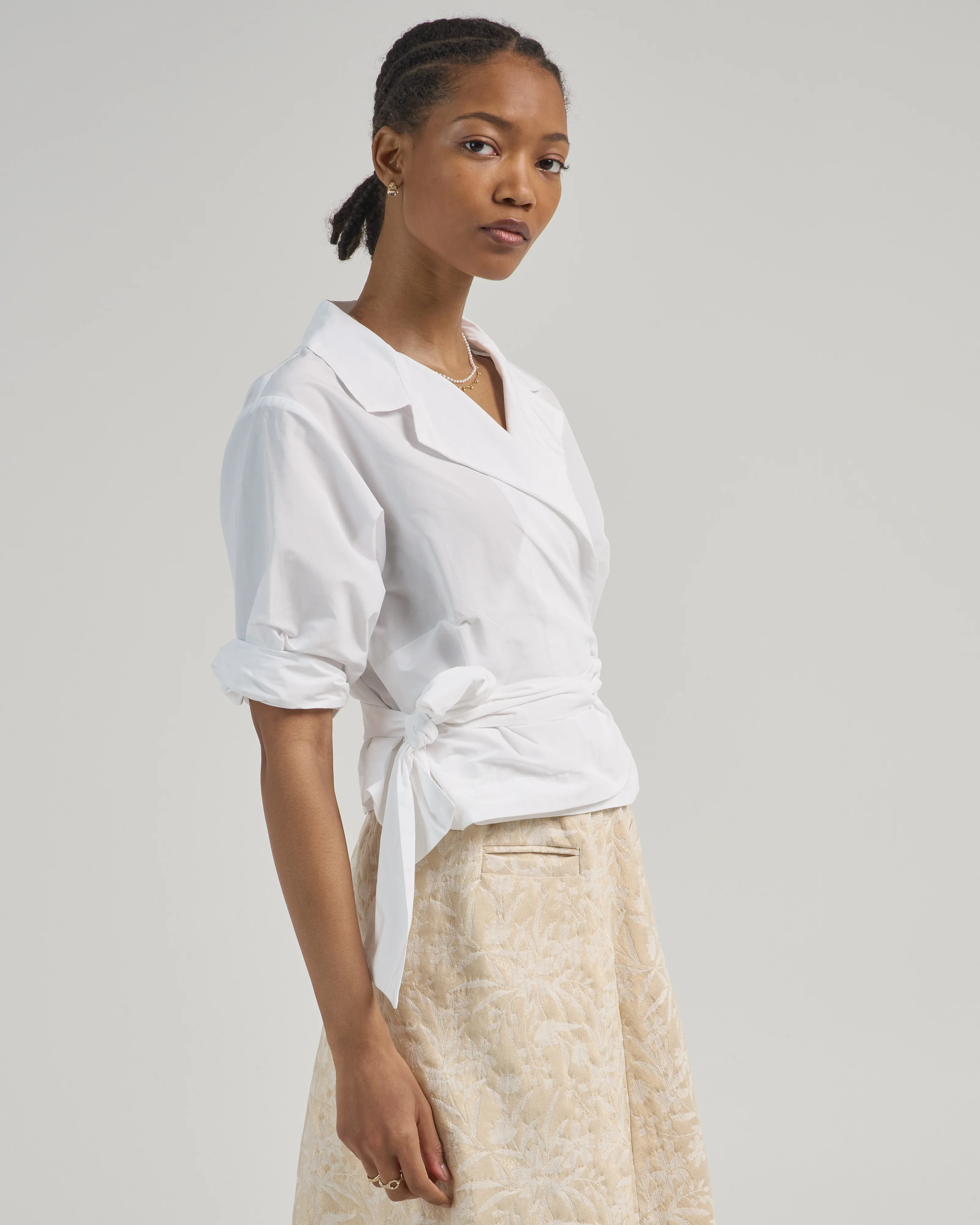 wrap blouse - Image 2