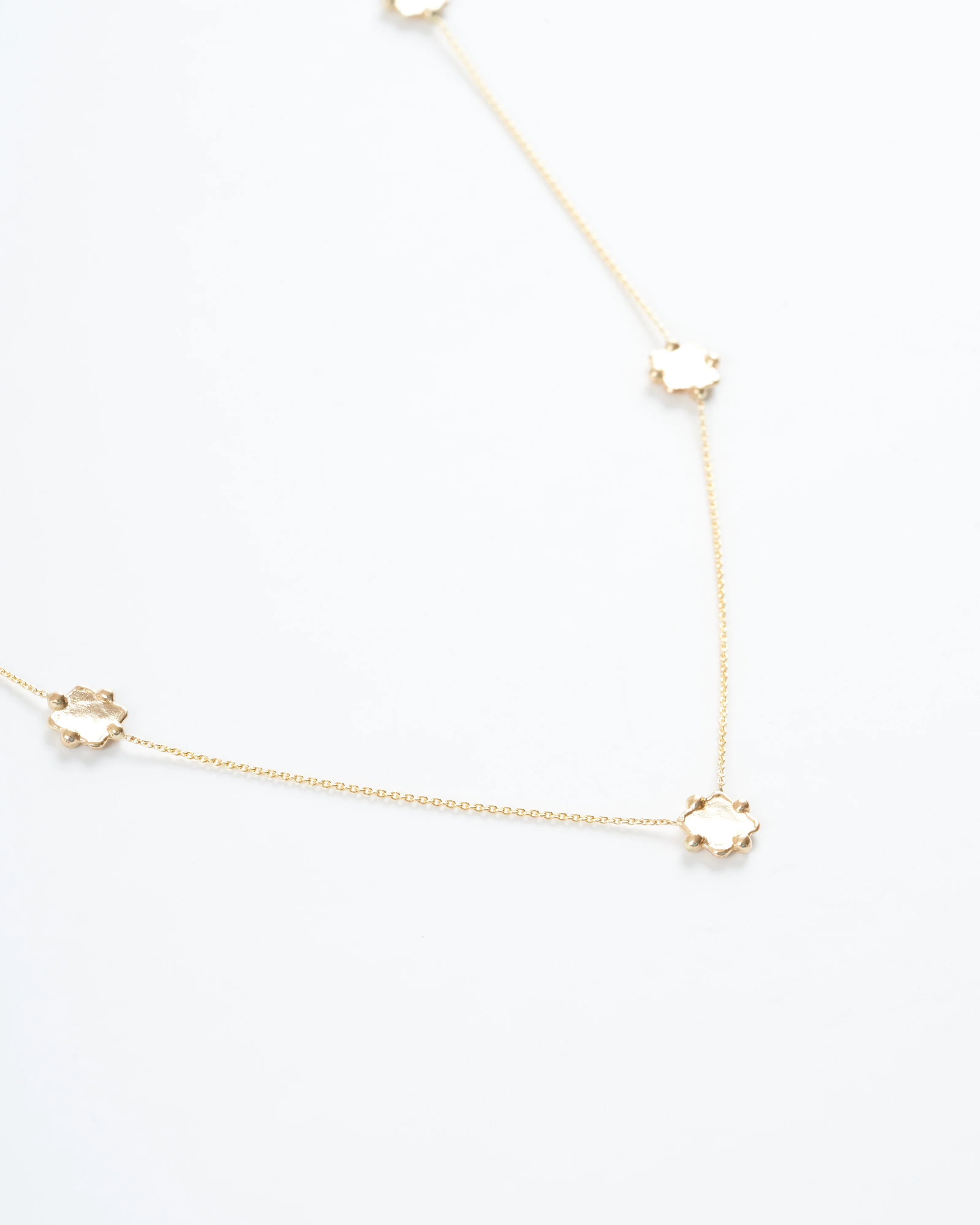 5 square/dot necklace - gold - Image 2