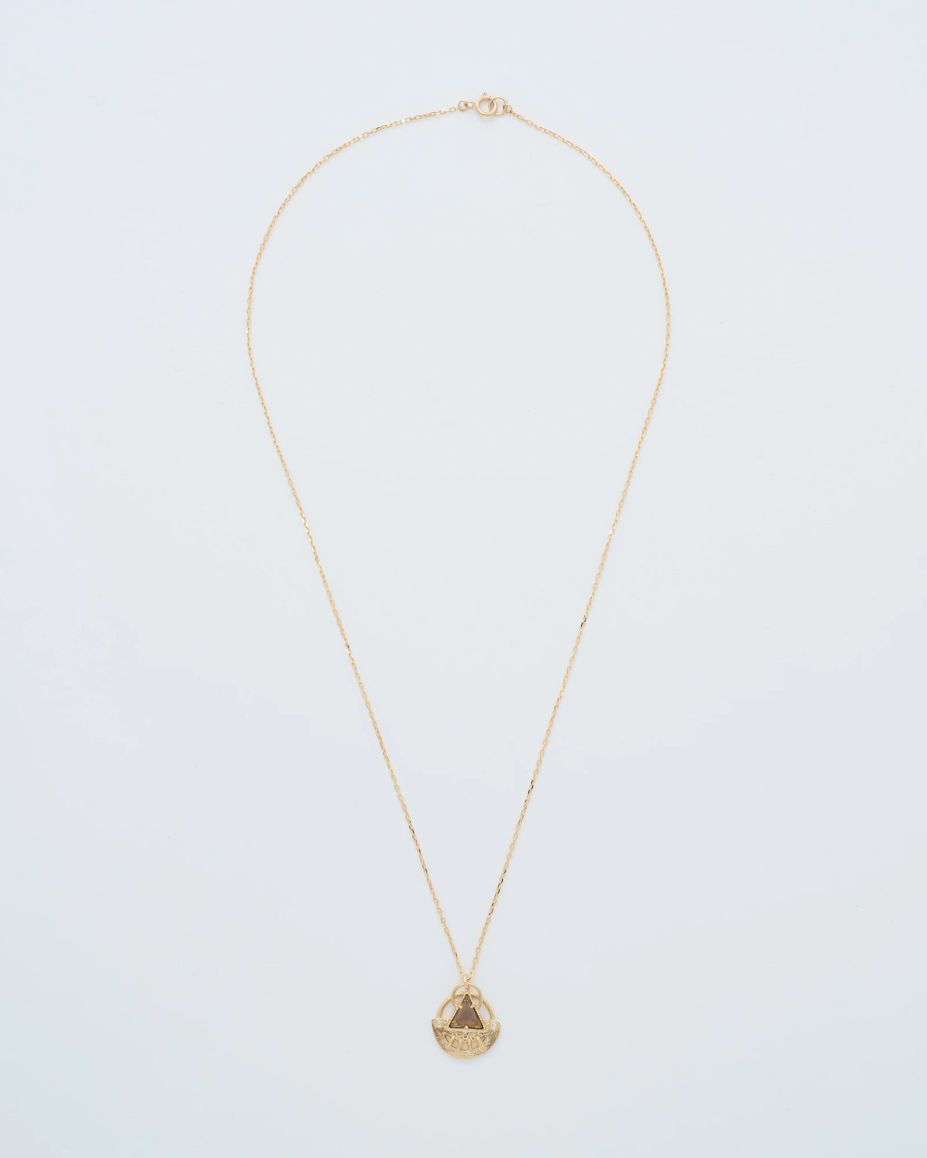 celestial smokey triangle necklace - Image 3