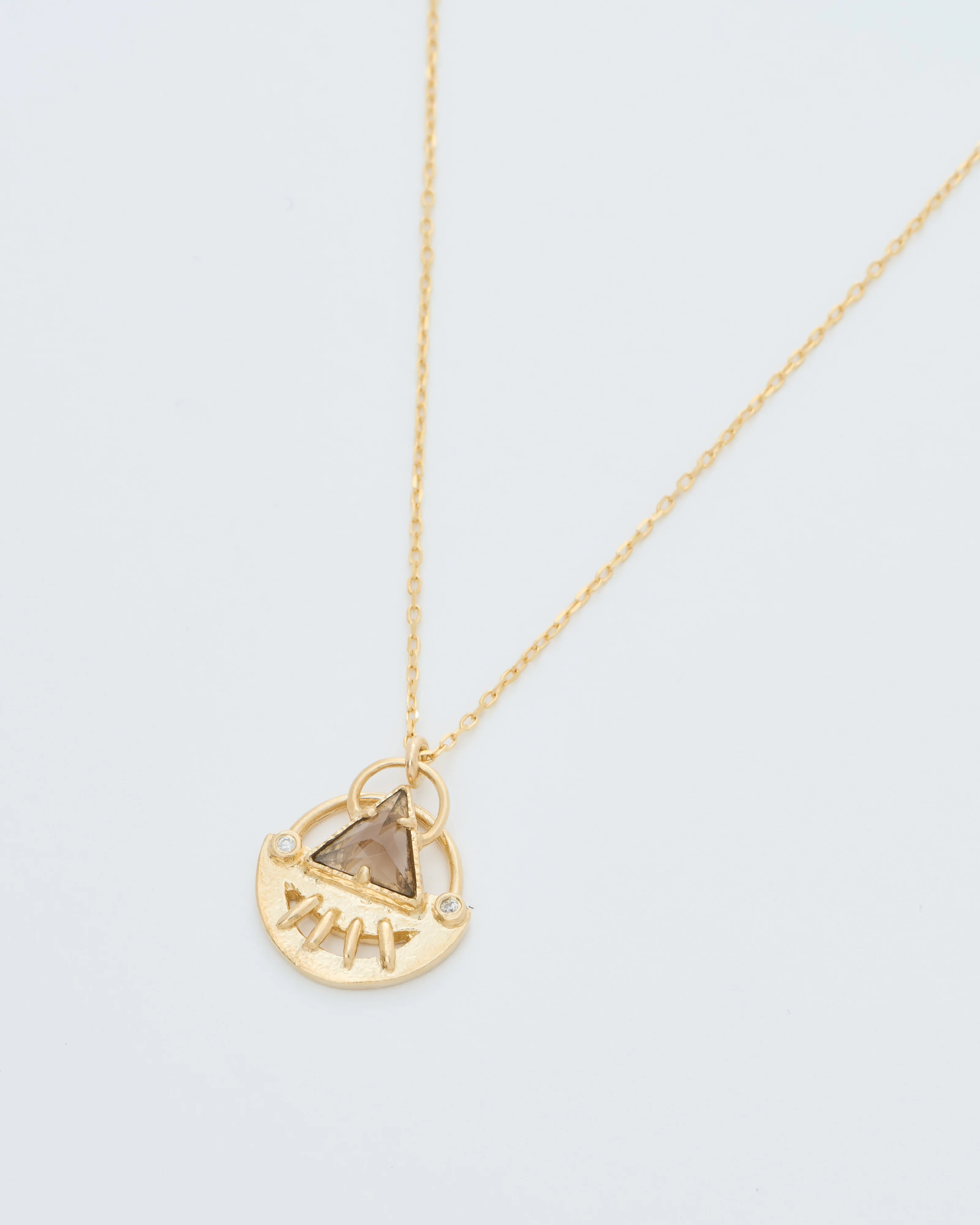 celestial smokey triangle necklace - Image 4