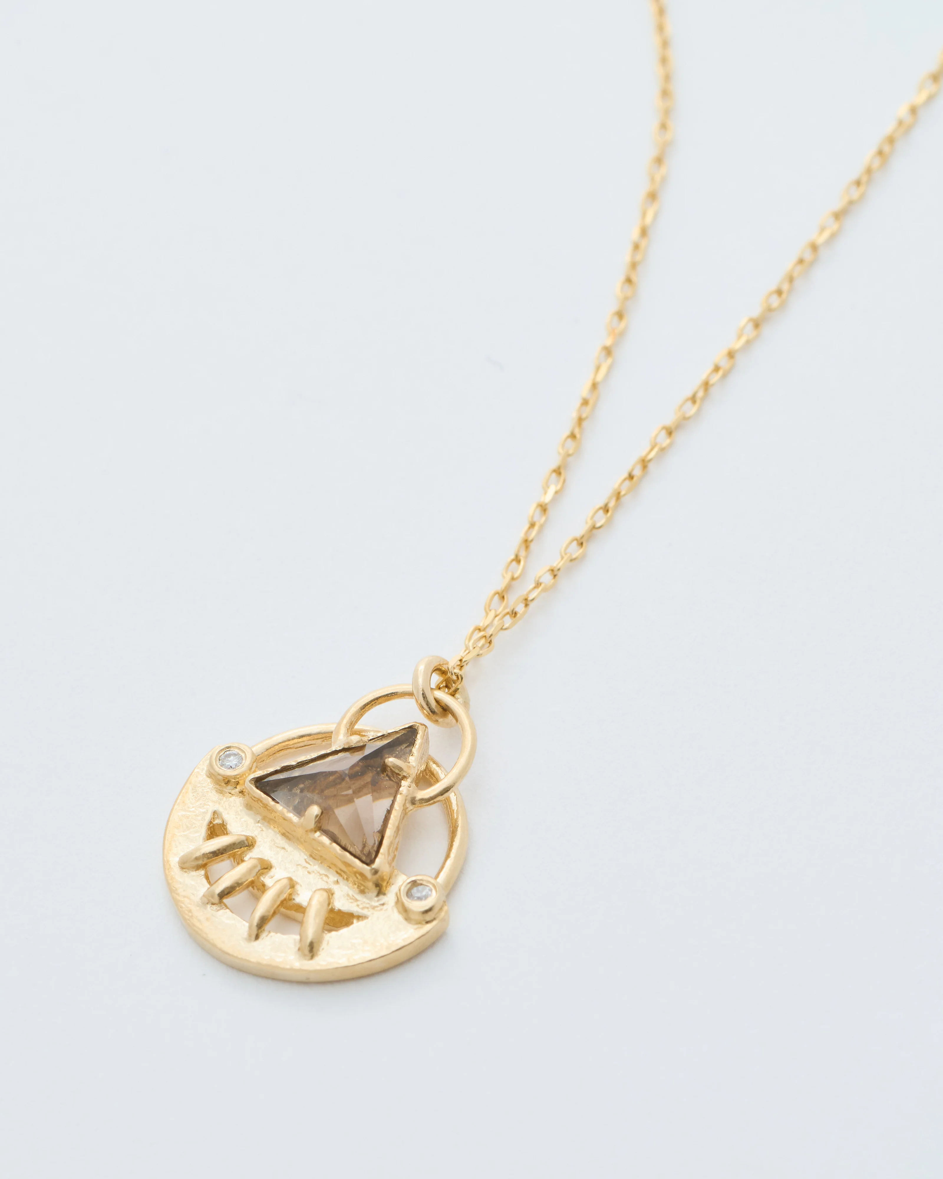 celestial smokey triangle necklace - Image 6