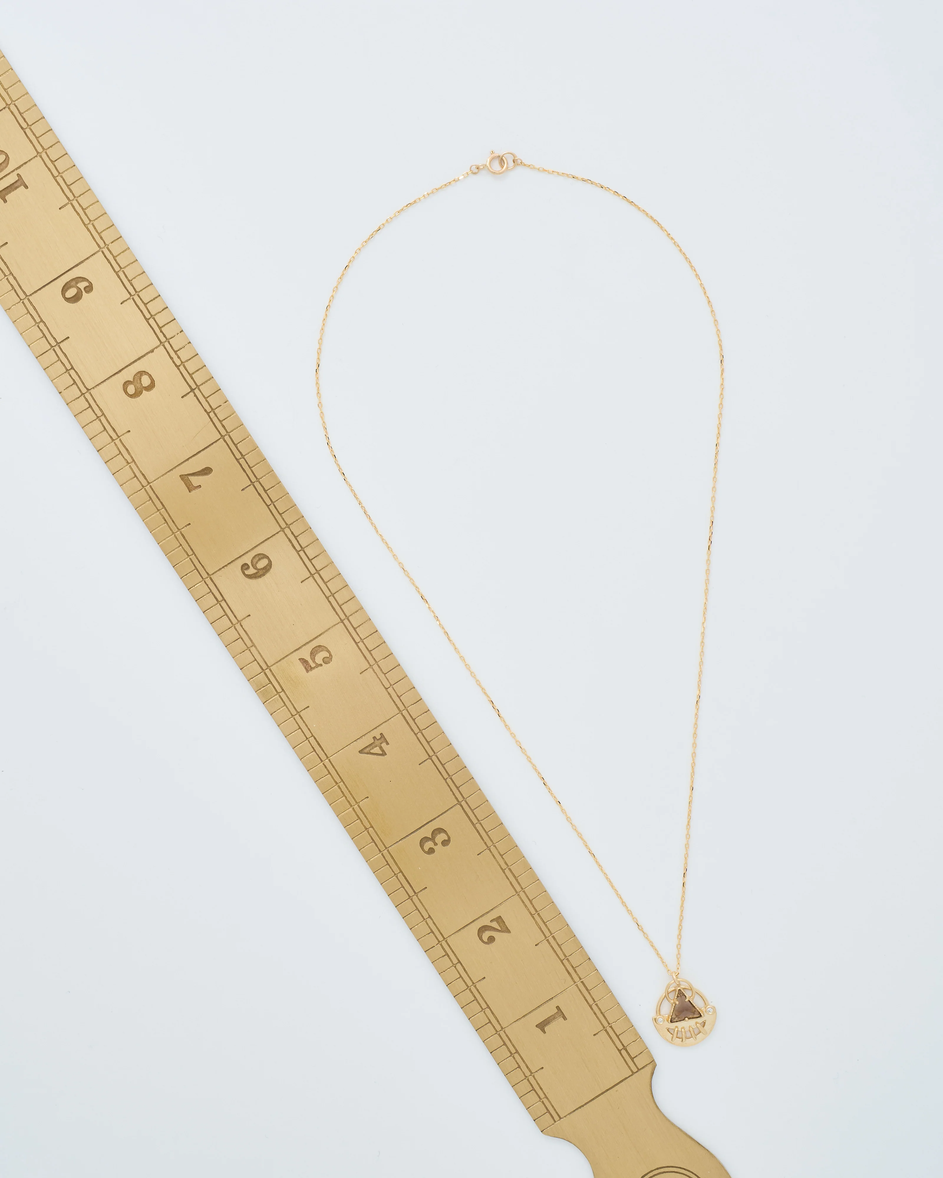 celestial smokey triangle necklace - Image 8