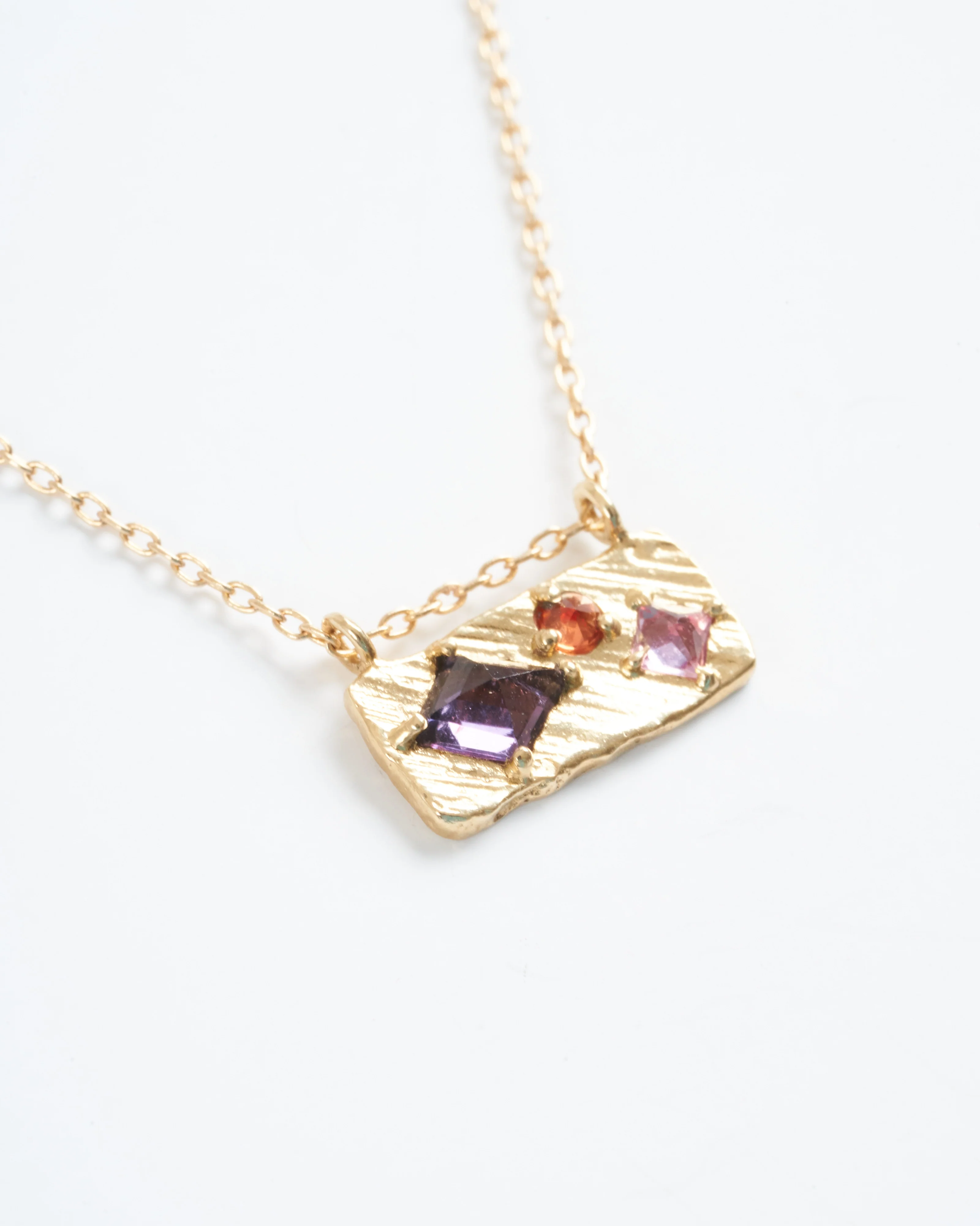 collage small necklace spinel - multi - Image 2
